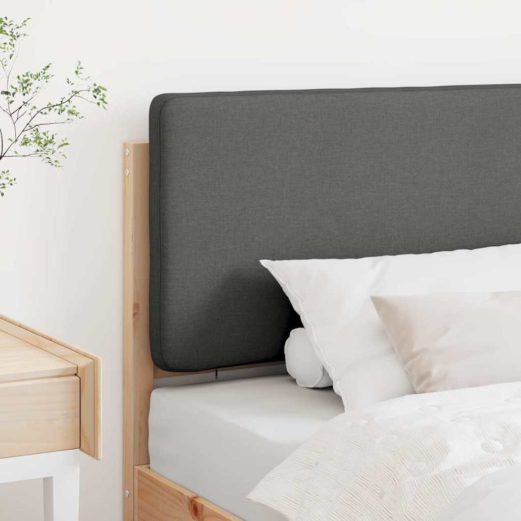 Gepolstertes Kopfteil mit Kopfteil Braun und Hellgrau 90 cm