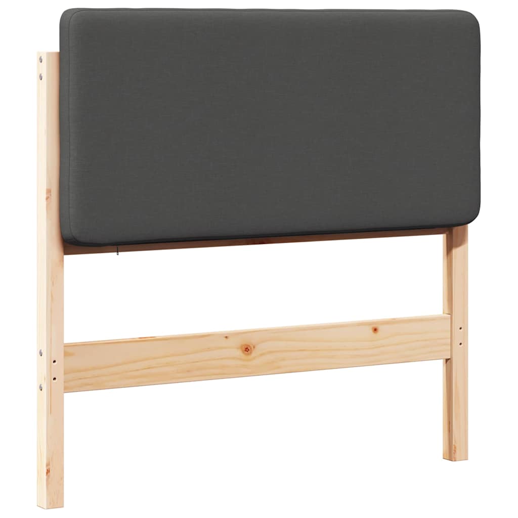 Gepolstertes Kopfteil mit Kopfteil Braun und Dunkelgrau 90 cm