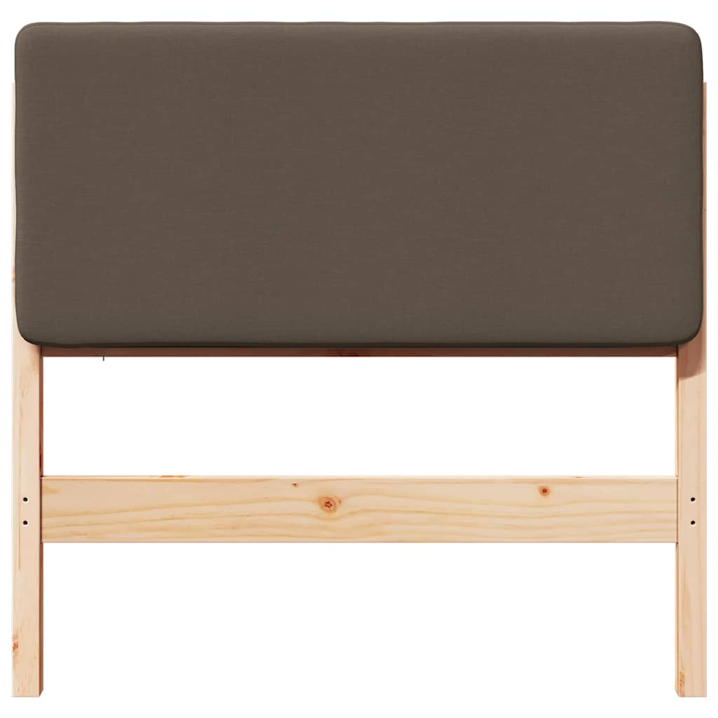 Gepolstertes Kopfteil mit Kopfteil Braun und Taupe 90 cm