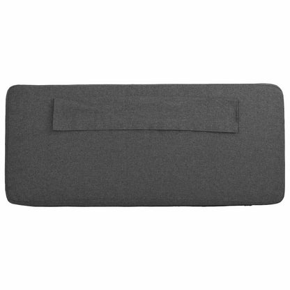 Gepolstertes Kopfteil mit Kopfteil Braun und Dunkelgrau 80 cm