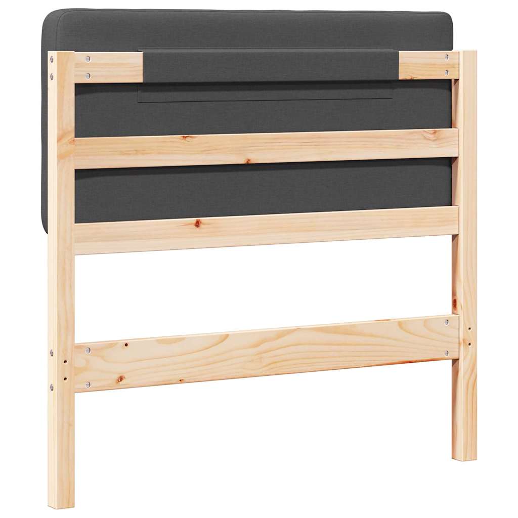 Gepolstertes Kopfteil mit Kopfteil Braun und Dunkelgrau 80 cm