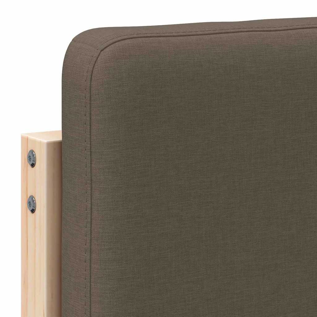 Gepolstertes Kopfteil mit Kopfteil Braun und Taupe 80 cm