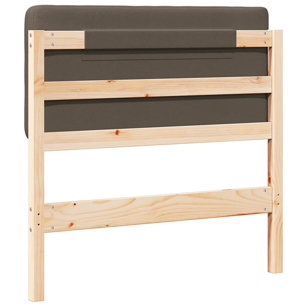 Gepolstertes Kopfteil mit Kopfteil Braun und Taupe 80 cm