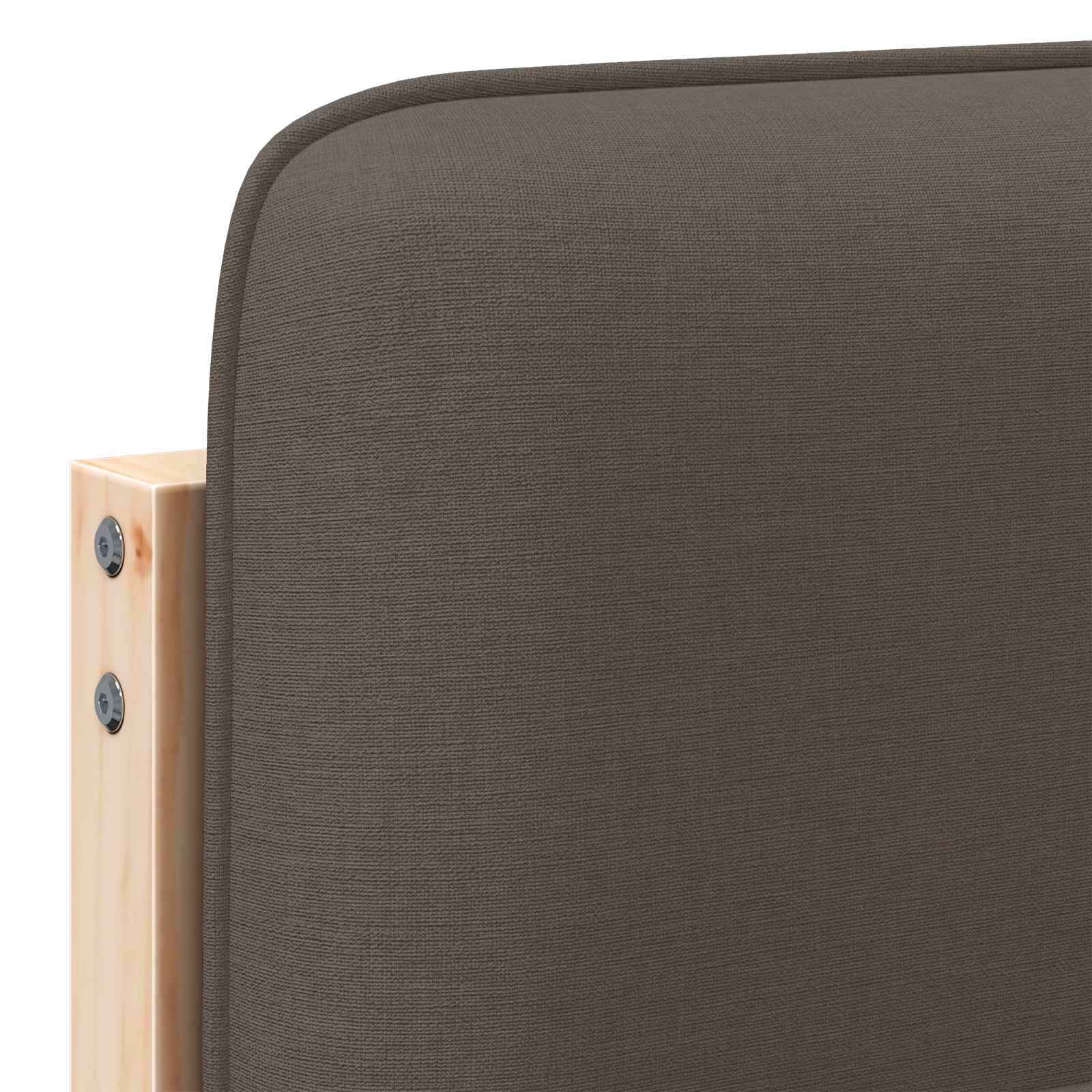 Gepolstertes Kopfteil mit Kopfteil Braun und Taupe 180 cm