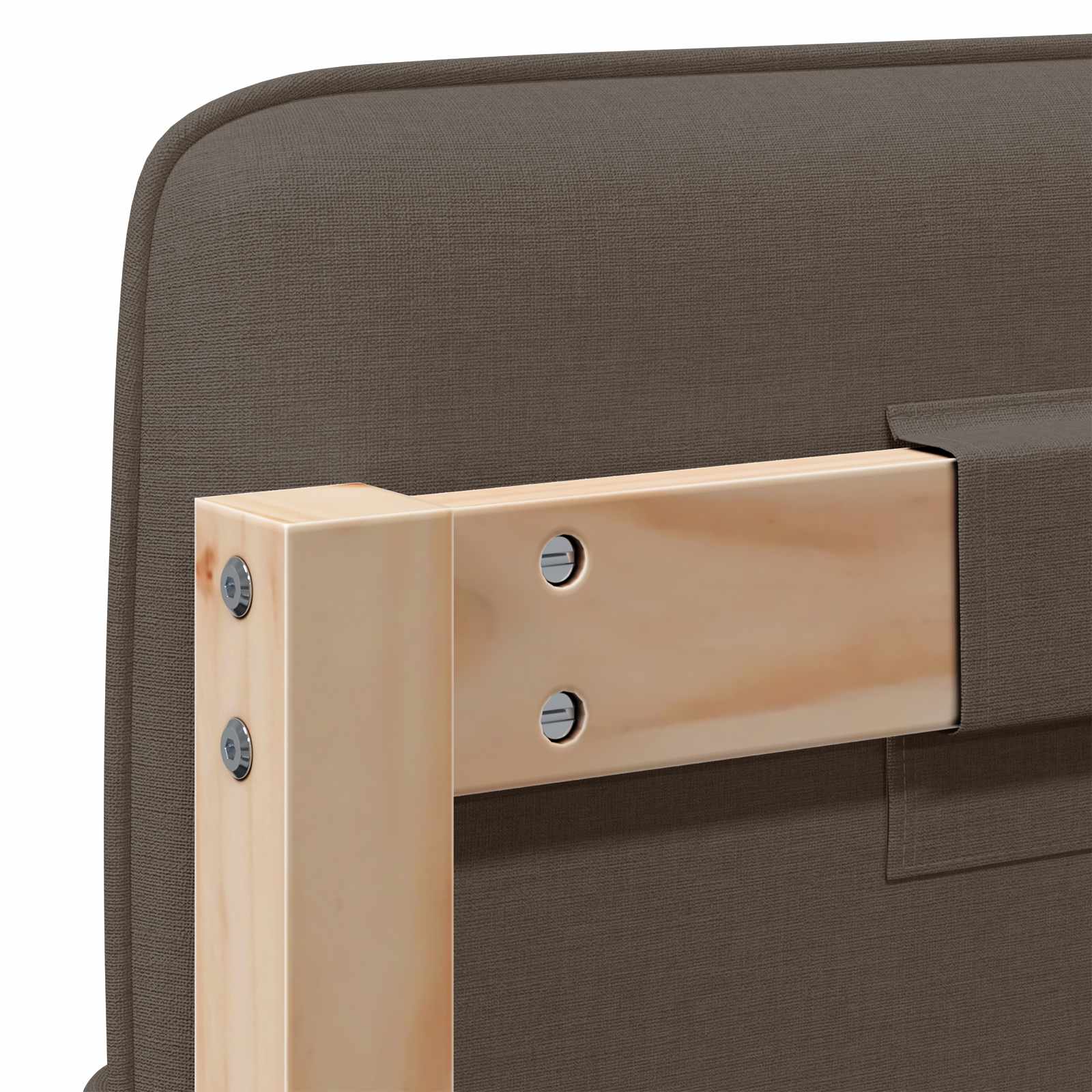 Gepolstertes Kopfteil mit Kopfteil Braun und Taupe 180 cm