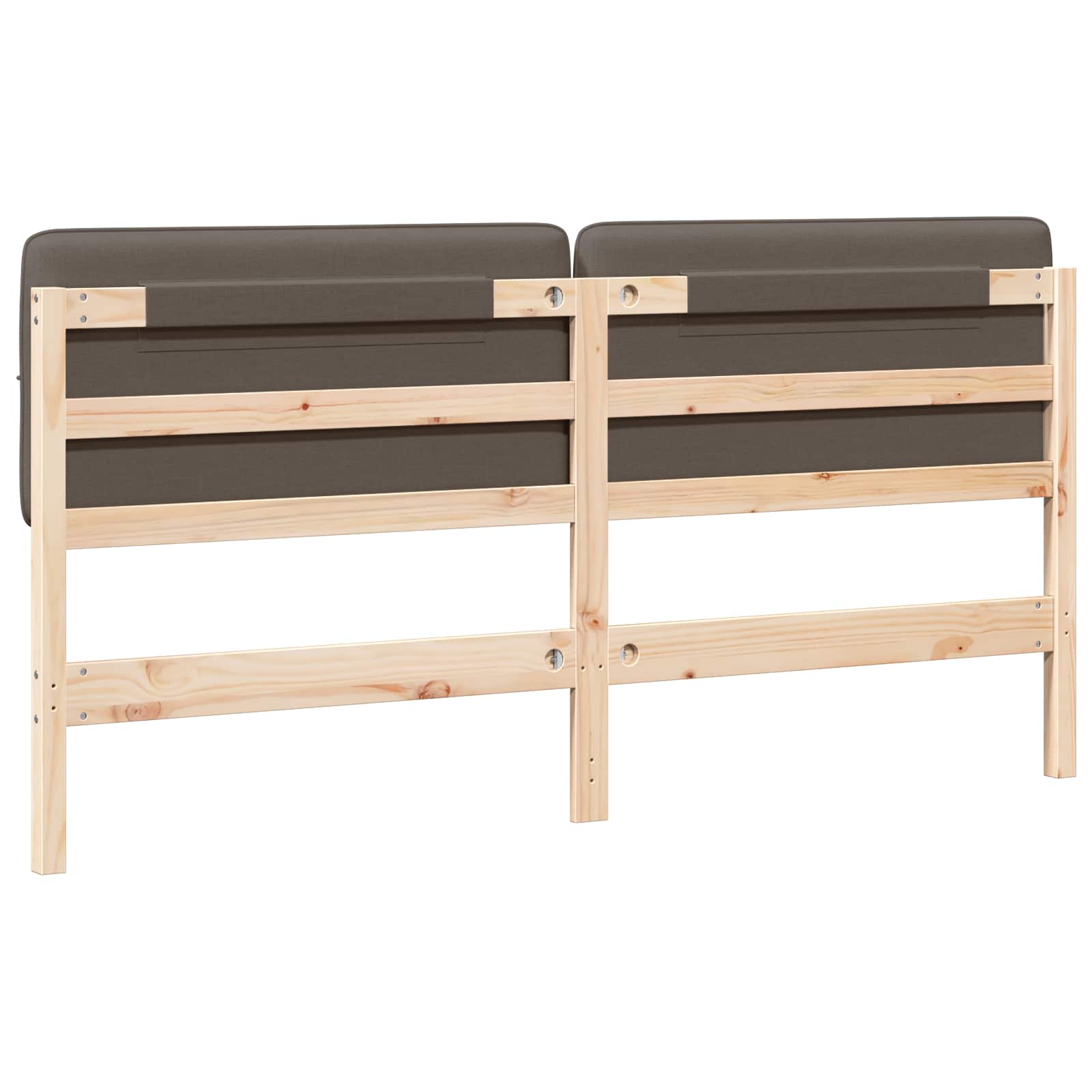 Gepolstertes Kopfteil mit Kopfteil Braun und Taupe 180 cm