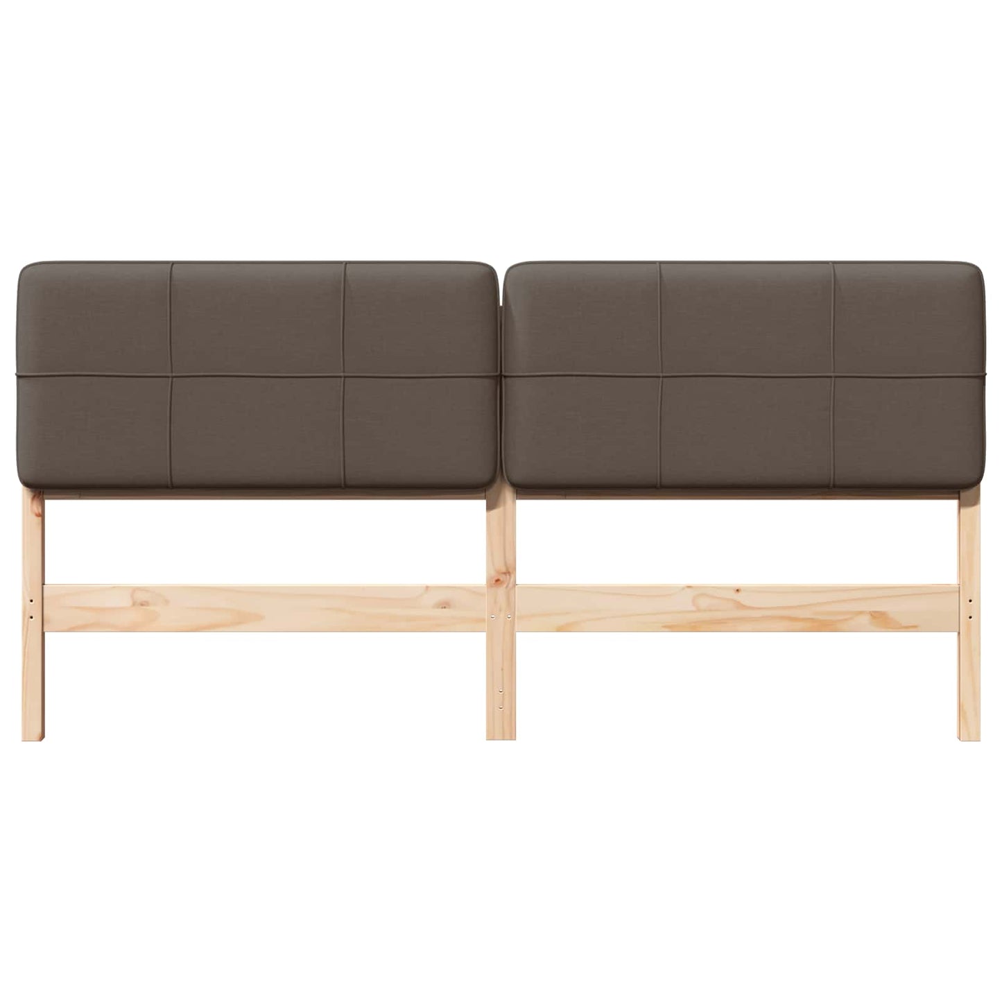 Gepolstertes Kopfteil mit Kopfteil Braun und Taupe 180 cm