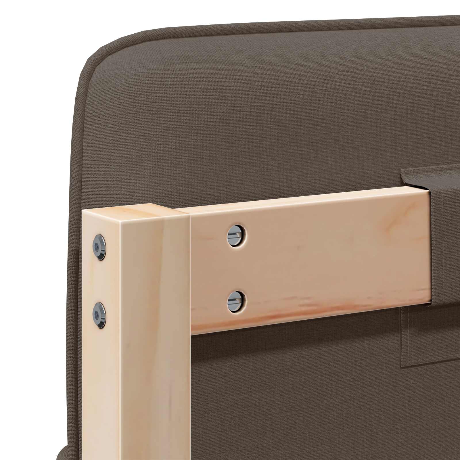 Gepolstertes Kopfteil mit Kopfteil Braun und Taupe 150 cm