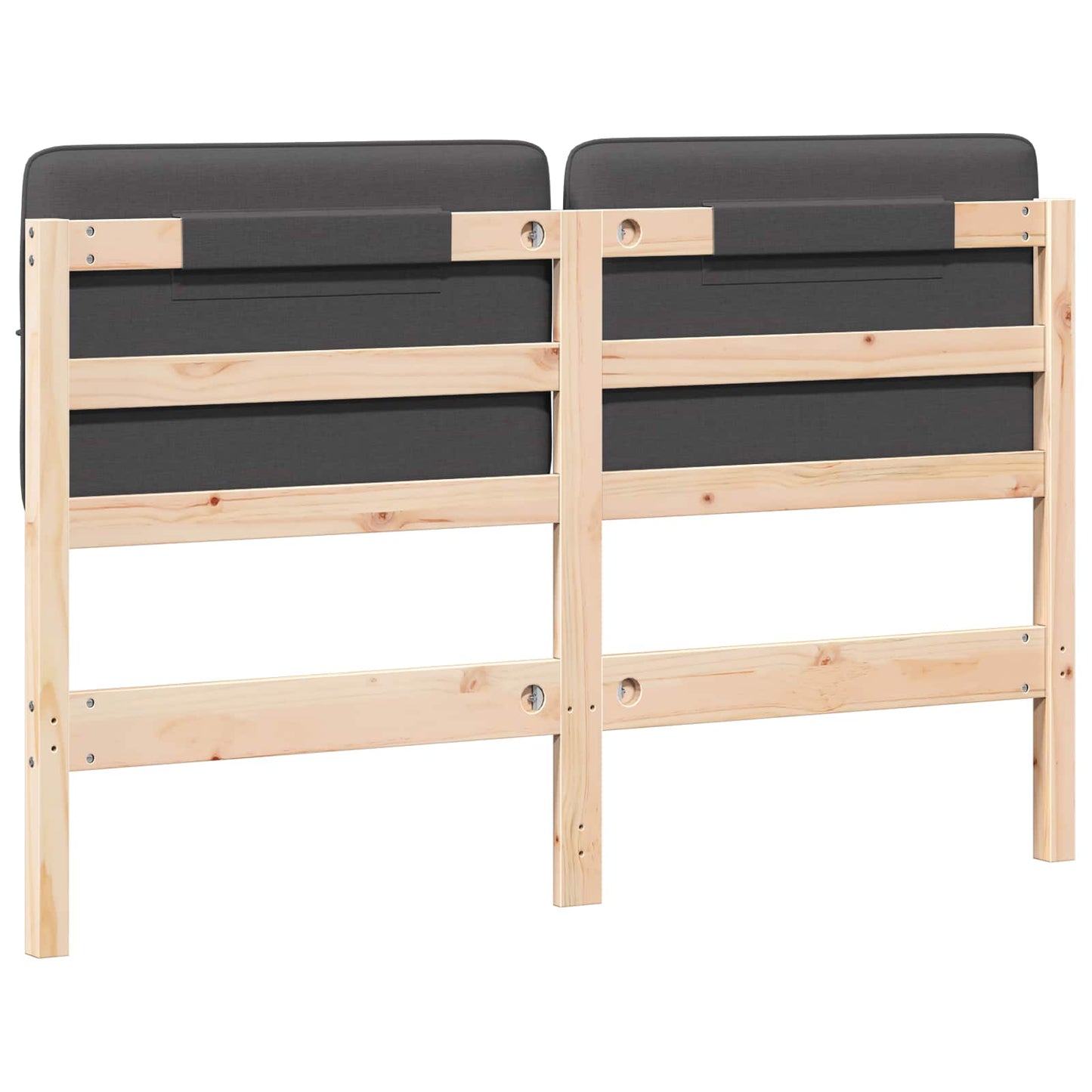 Gepolstertes Kopfteil mit Kopfteil Braun und Dunkelgrau 140 cm