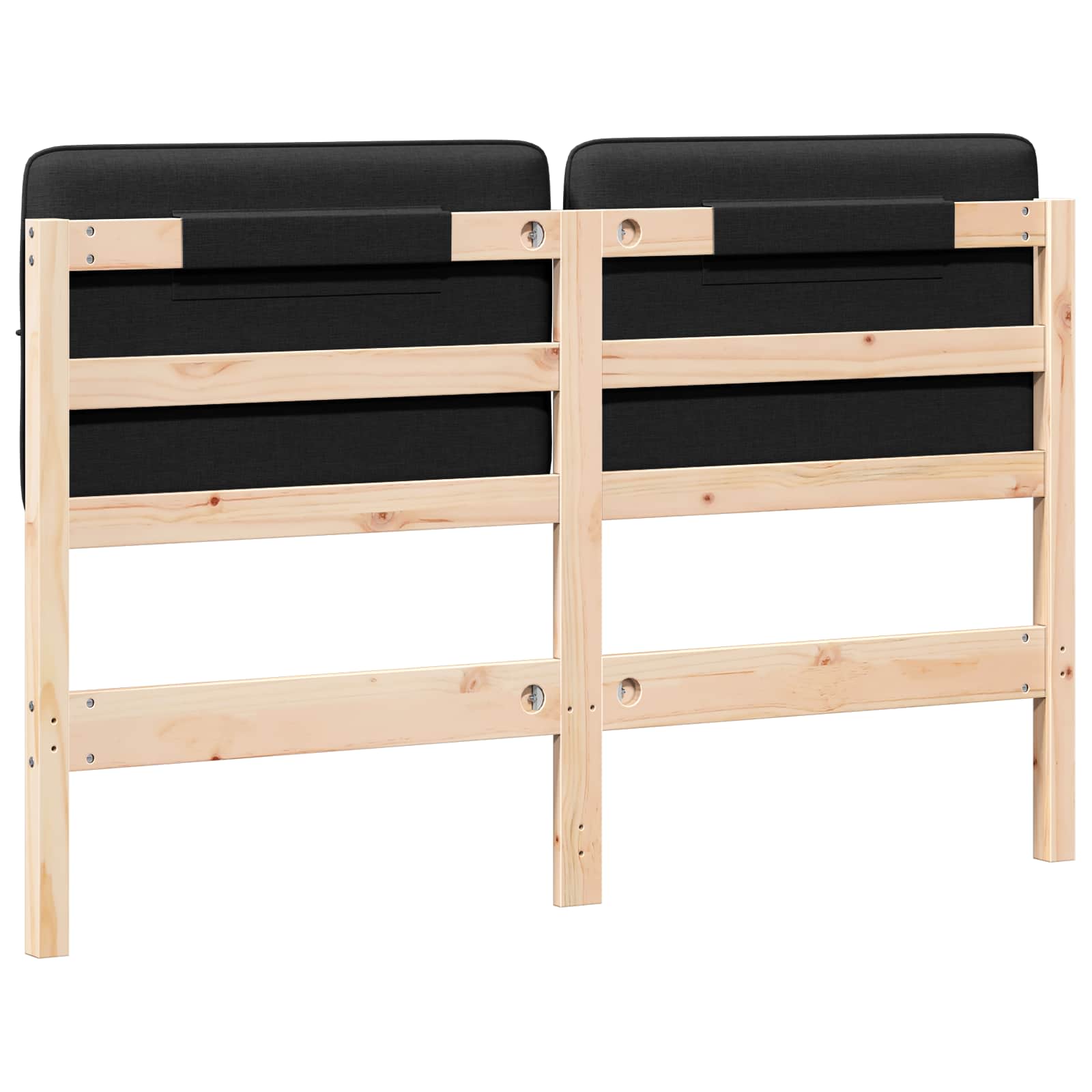 Gepolstertes Kopfteil mit Kopfteil Braun und Schwarz 140 cm