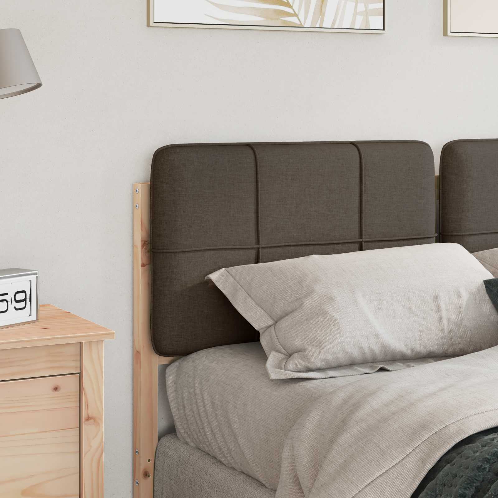 Gepolstertes Kopfteil mit Kopfteil Braun und Taupe 140 cm