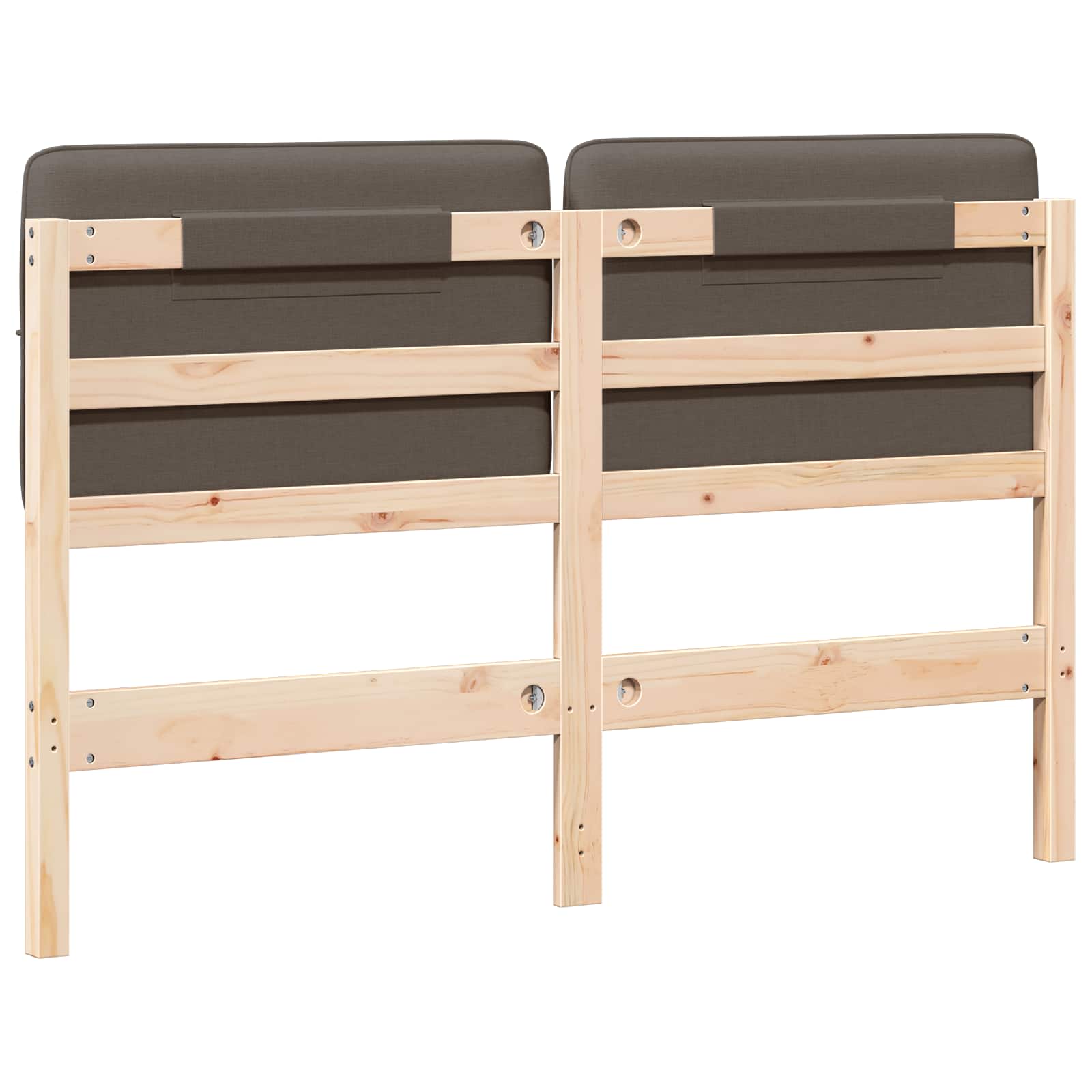 Gepolstertes Kopfteil mit Kopfteil Braun und Taupe 140 cm
