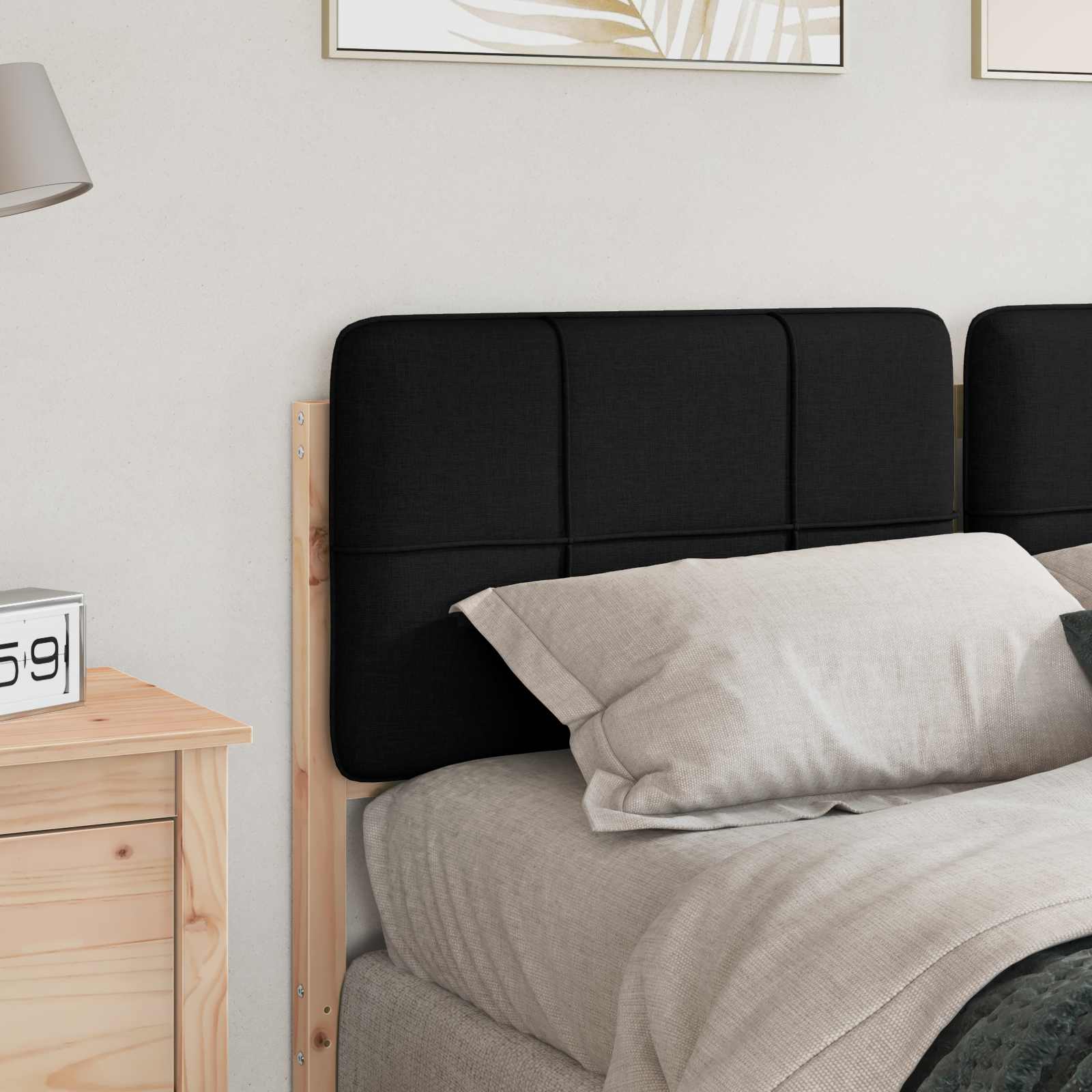 Gepolstertes Kopfteil mit Kopfteil Braun und Schwarz 120 cm