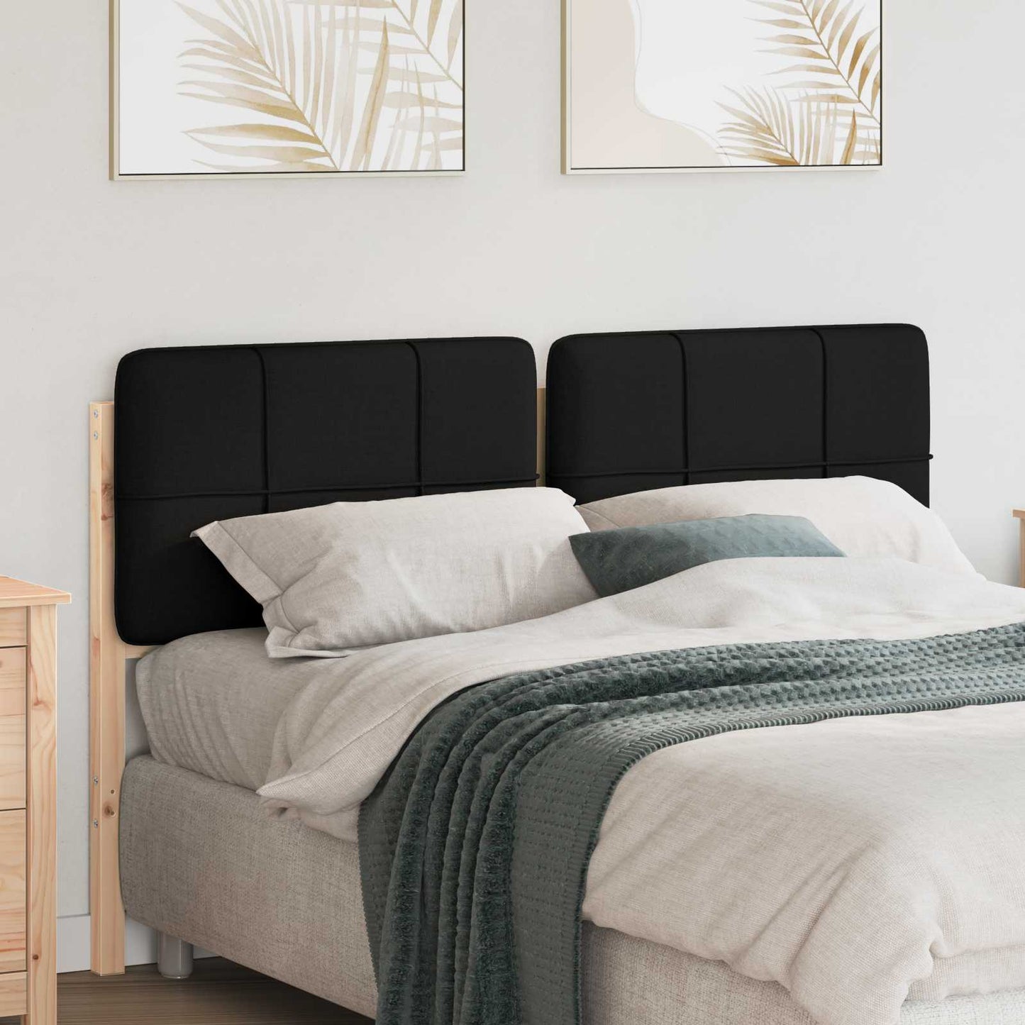 Gepolstertes Kopfteil mit Kopfteil Braun und Schwarz 120 cm