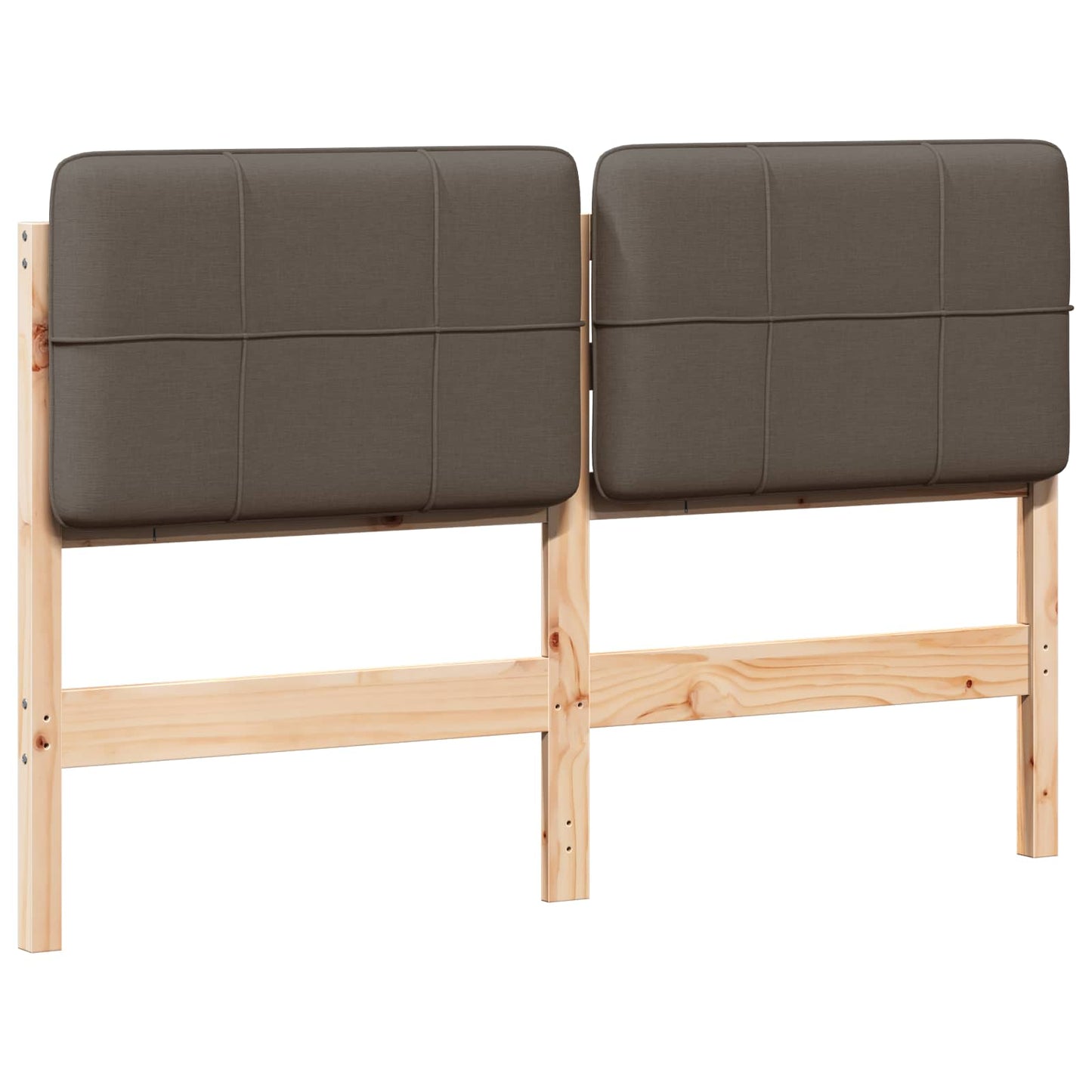 Gepolstertes Kopfteil mit Kopfteil Braun und Taupe 120 cm