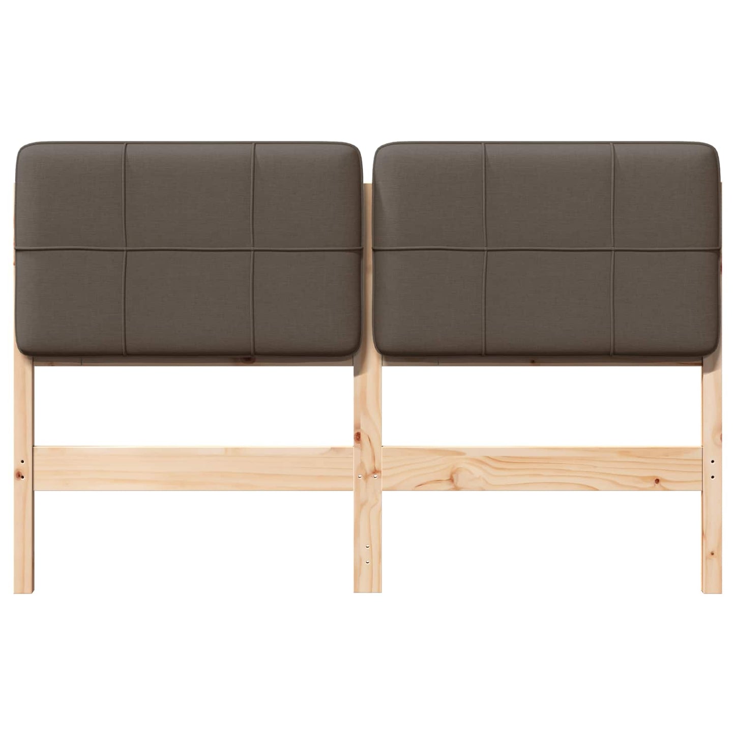 Gepolstertes Kopfteil mit Kopfteil Braun und Taupe 120 cm