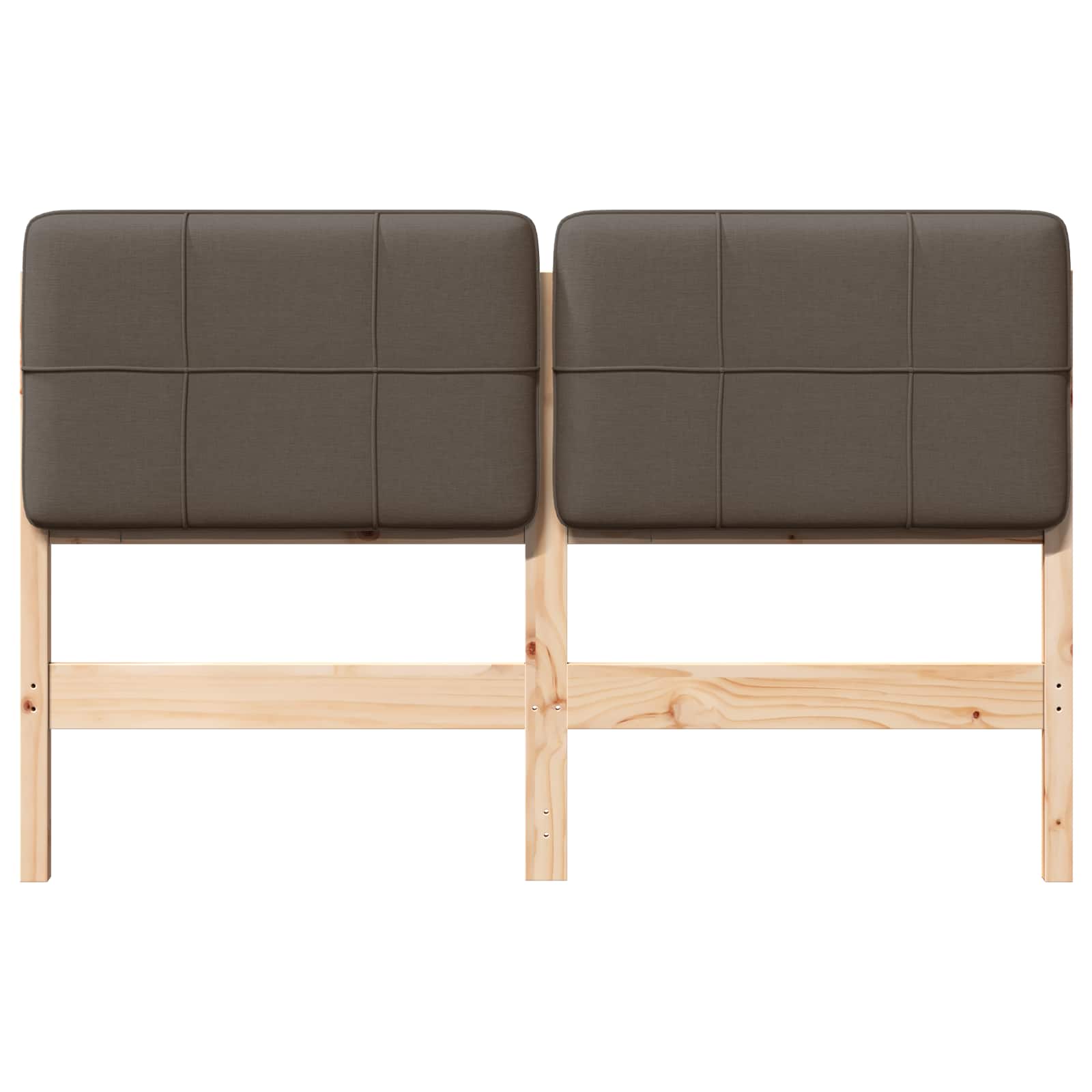 Gepolstertes Kopfteil mit Kopfteil Braun und Taupe 120 cm