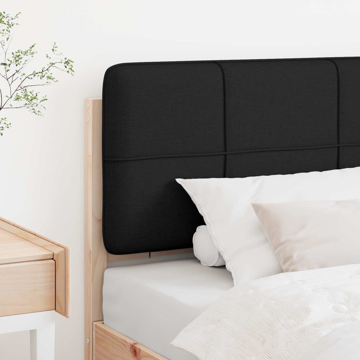 Gepolstertes Kopfteil mit Kopfteil Braun und Schwarz 90 cm