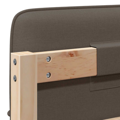 Gepolstertes Kopfteil mit Kopfteil Braun und Taupe 90 cm