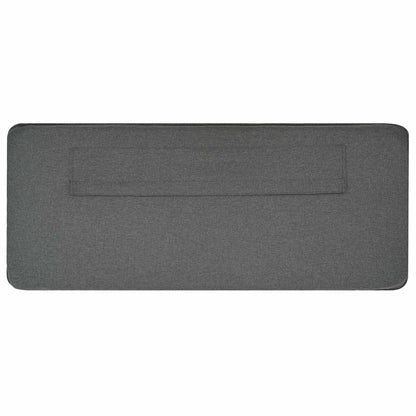 Gepolstertes Kopfteil mit Kopfteil Braun und Hellgrau 80 cm