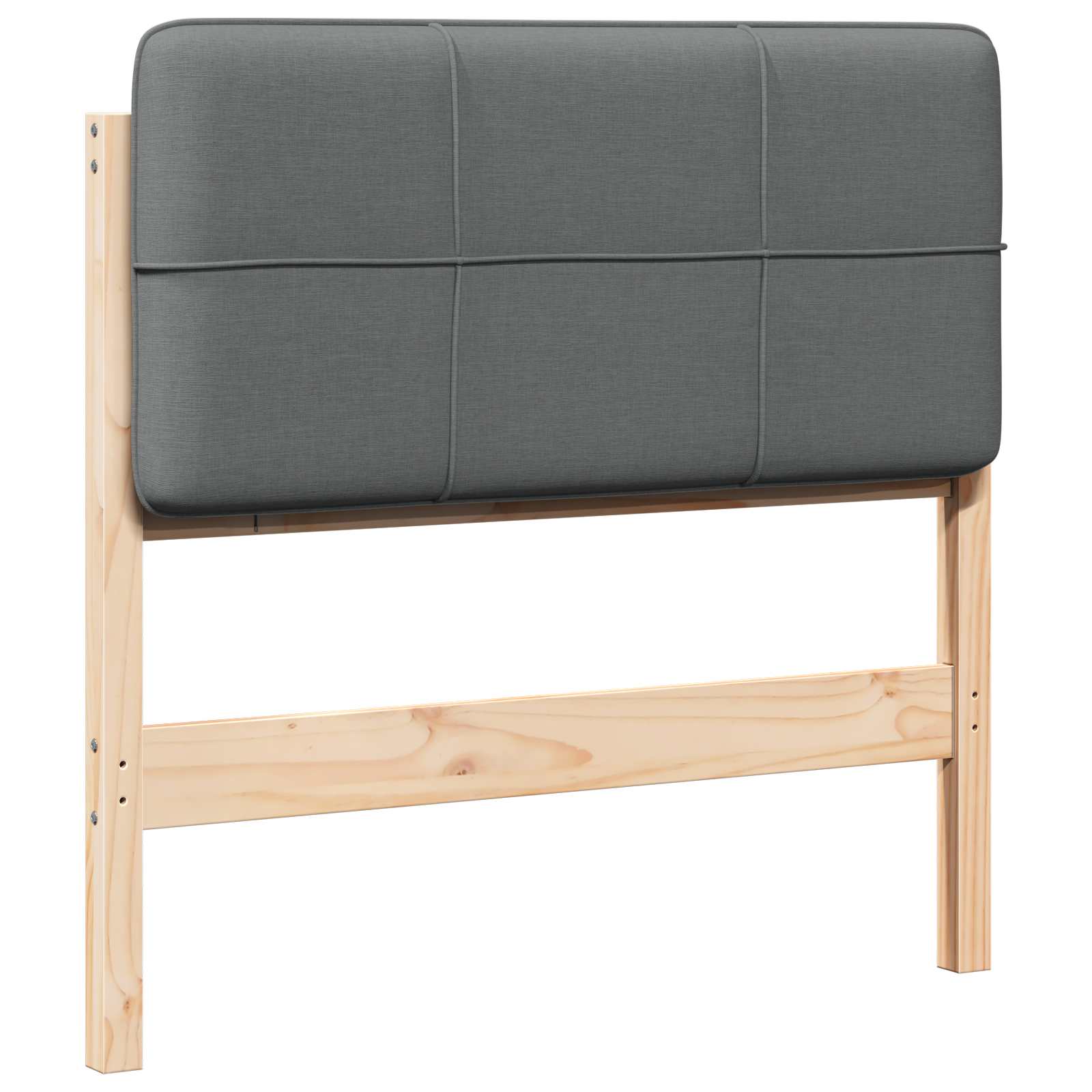 Gepolstertes Kopfteil mit Kopfteil Braun und Hellgrau 80 cm