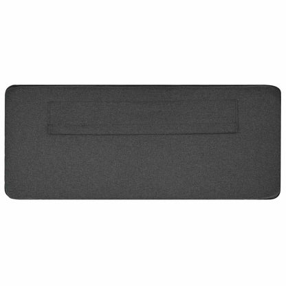 Gepolstertes Kopfteil mit Kopfteil Braun und Dunkelgrau 80 cm