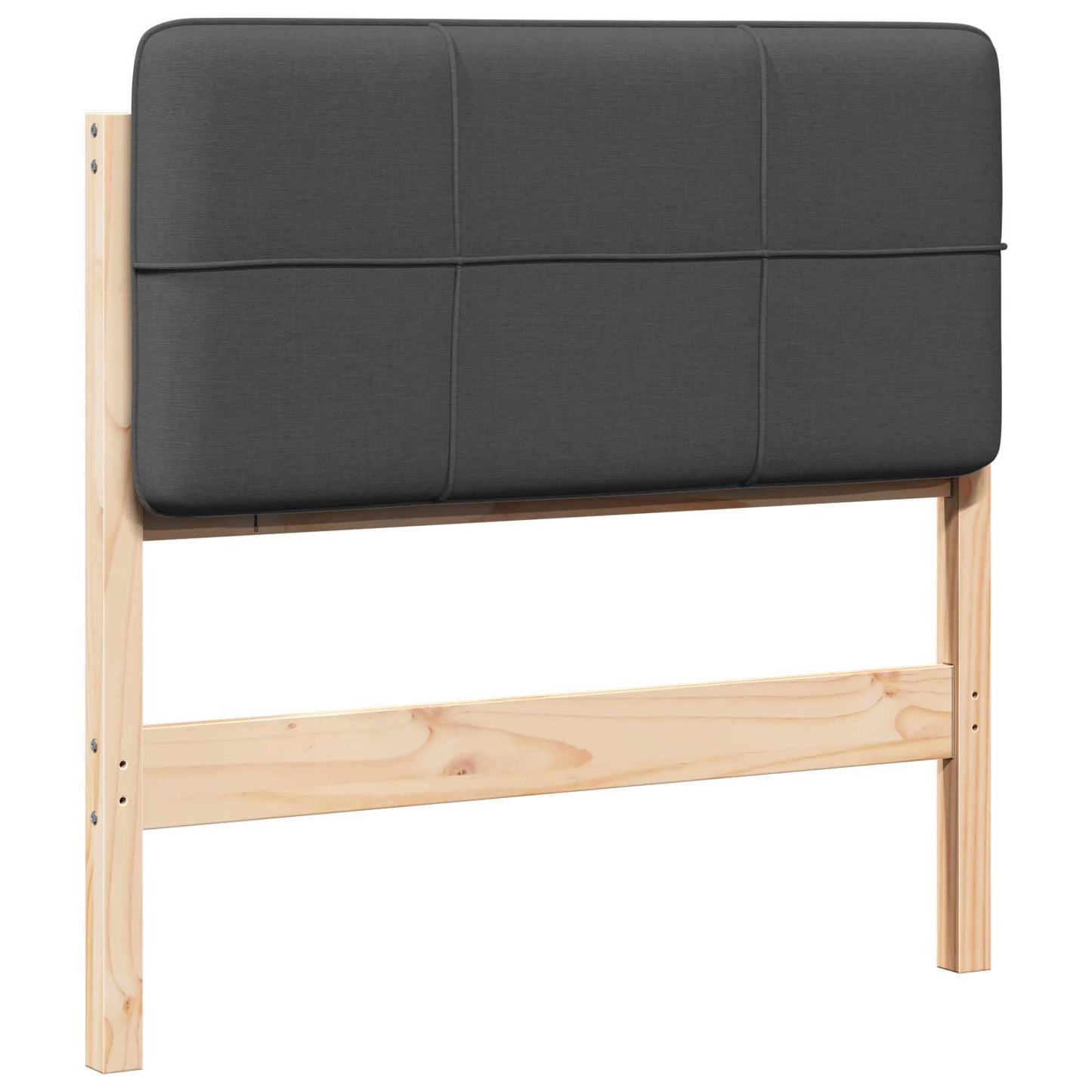 Gepolstertes Kopfteil mit Kopfteil Braun und Dunkelgrau 80 cm