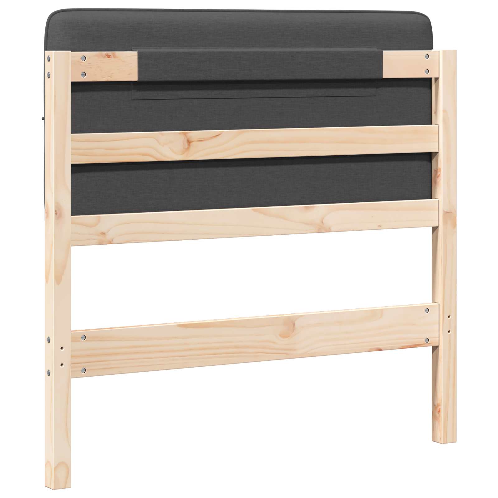 Gepolstertes Kopfteil mit Kopfteil Braun und Dunkelgrau 80 cm