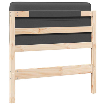 Gepolstertes Kopfteil mit Kopfteil Braun und Dunkelgrau 80 cm