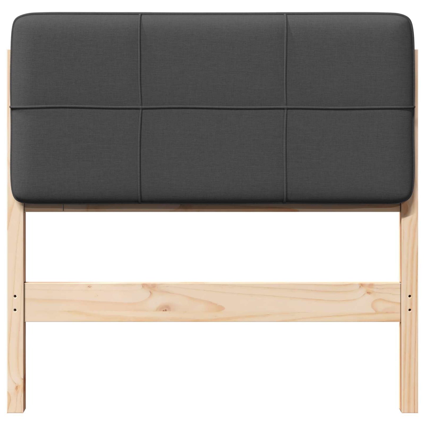 Gepolstertes Kopfteil mit Kopfteil Braun und Dunkelgrau 80 cm