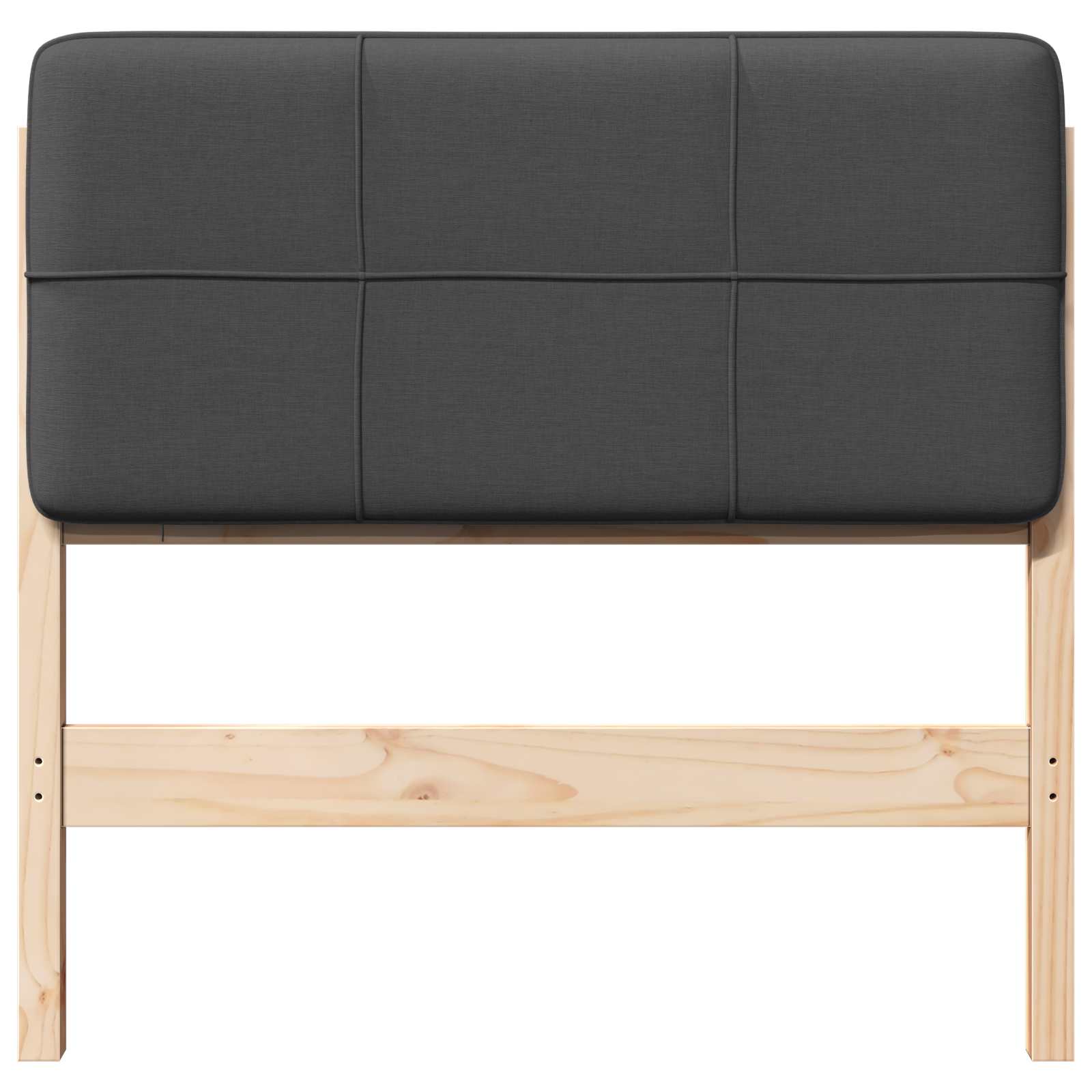 Gepolstertes Kopfteil mit Kopfteil Braun und Dunkelgrau 80 cm