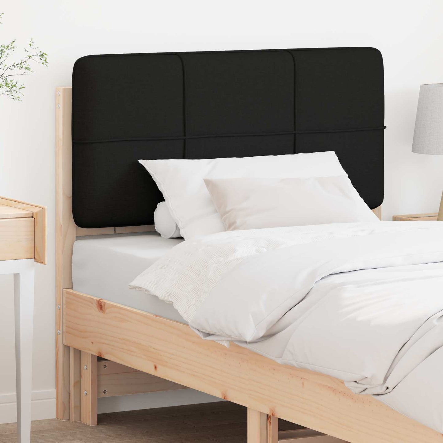 Gepolstertes Kopfteil mit Kopfteil Braun und Schwarz 80 cm