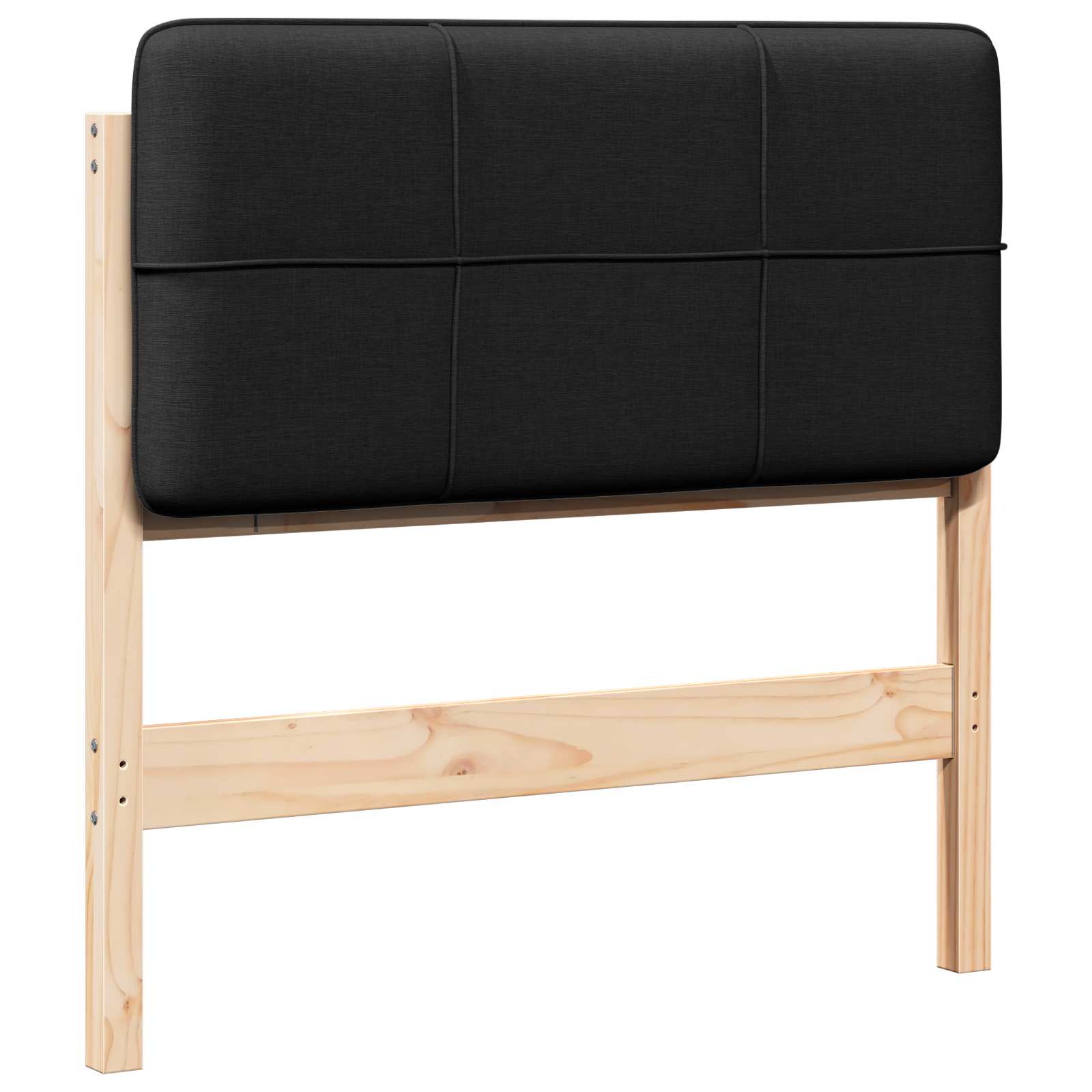 Gepolstertes Kopfteil mit Kopfteil Braun und Schwarz 80 cm