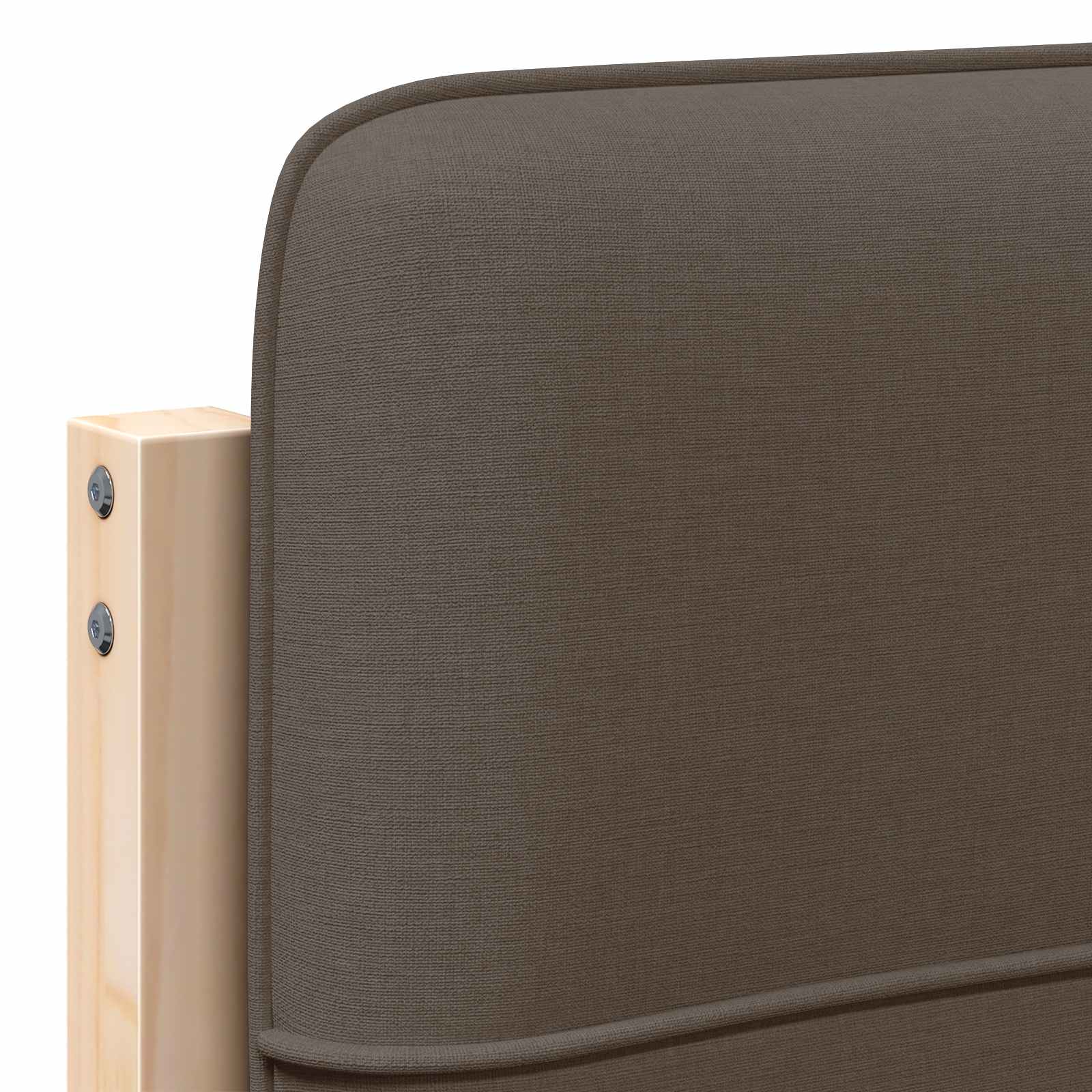 Gepolstertes Kopfteil mit Kopfteil Braun und Taupe 80 cm