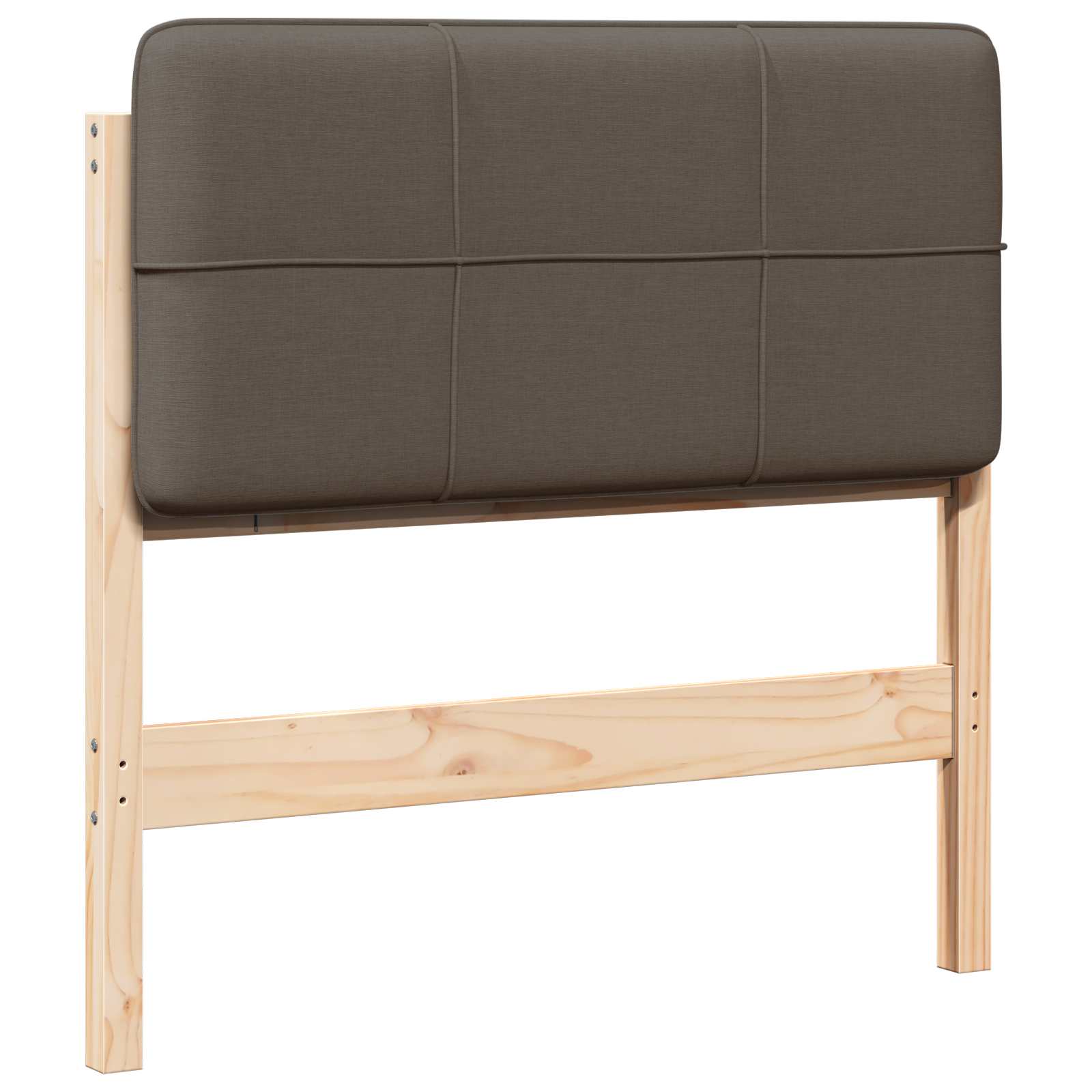 Gepolstertes Kopfteil mit Kopfteil Braun und Taupe 80 cm