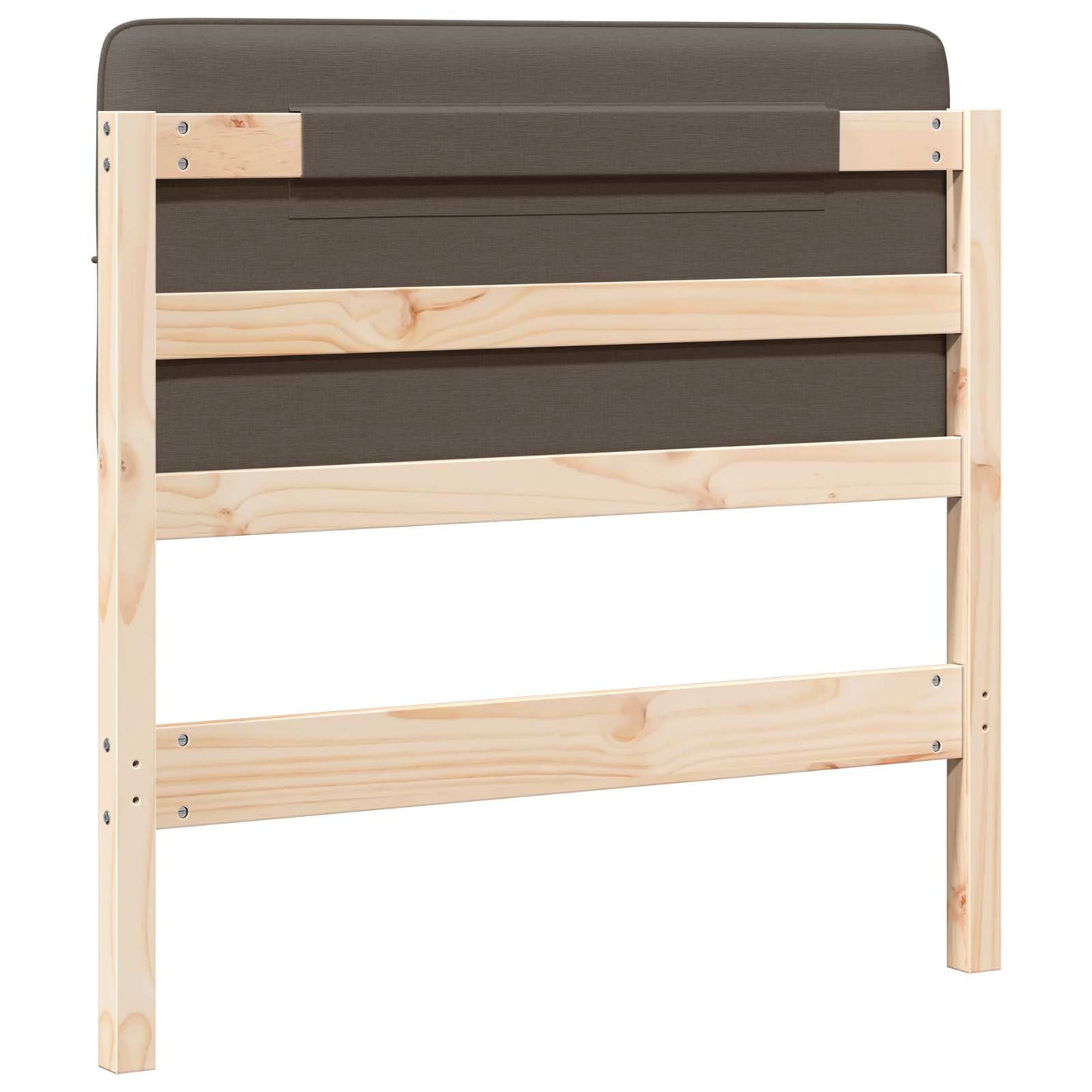 Gepolstertes Kopfteil mit Kopfteil Braun und Taupe 80 cm