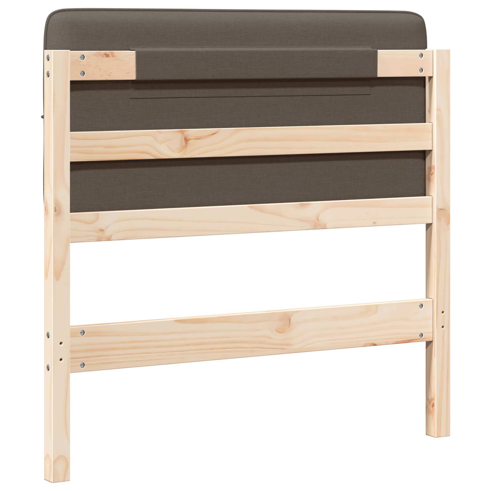 Gepolstertes Kopfteil mit Kopfteil Braun und Taupe 80 cm