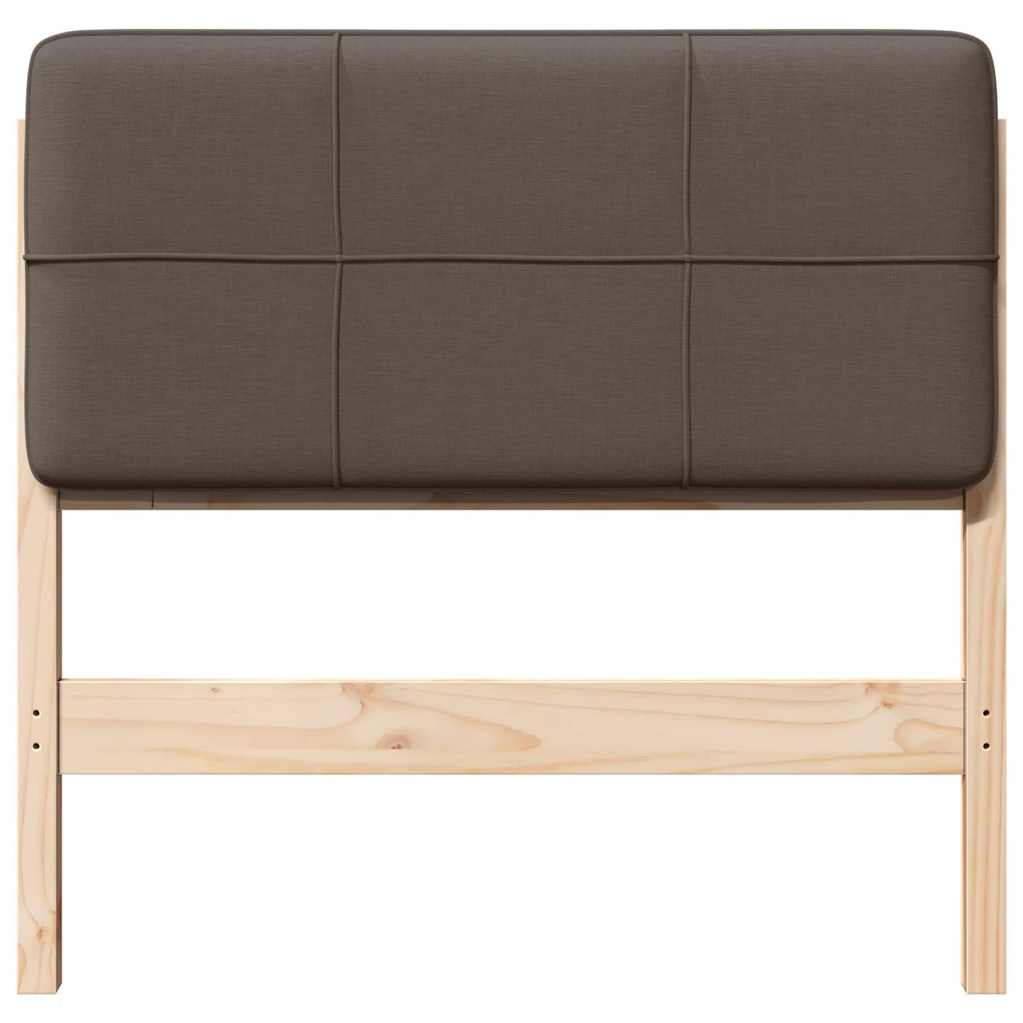 Gepolstertes Kopfteil mit Kopfteil Braun und Taupe 80 cm