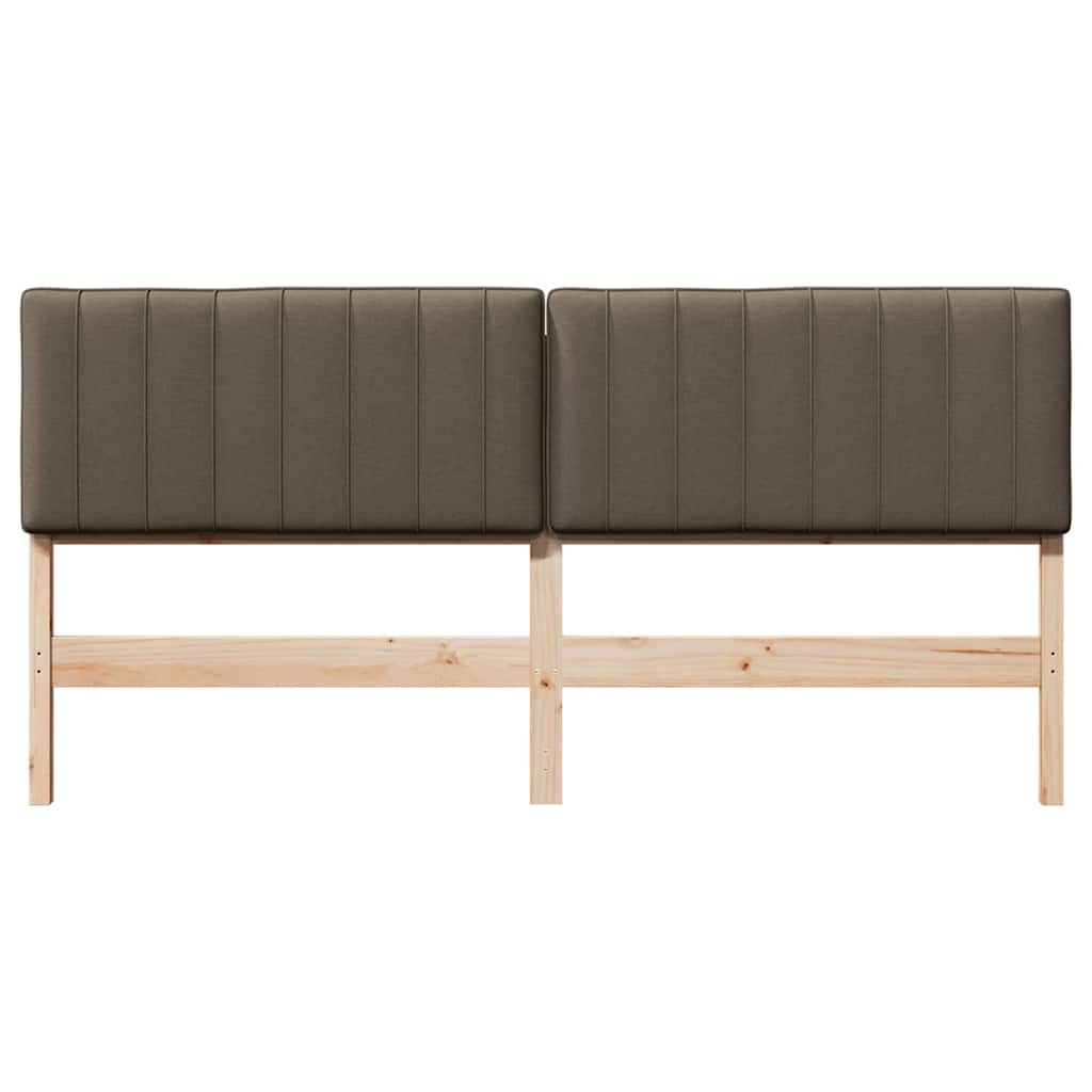 Gepolstertes Kopfteil mit Kopfteil Braun und Taupe 200 cm
