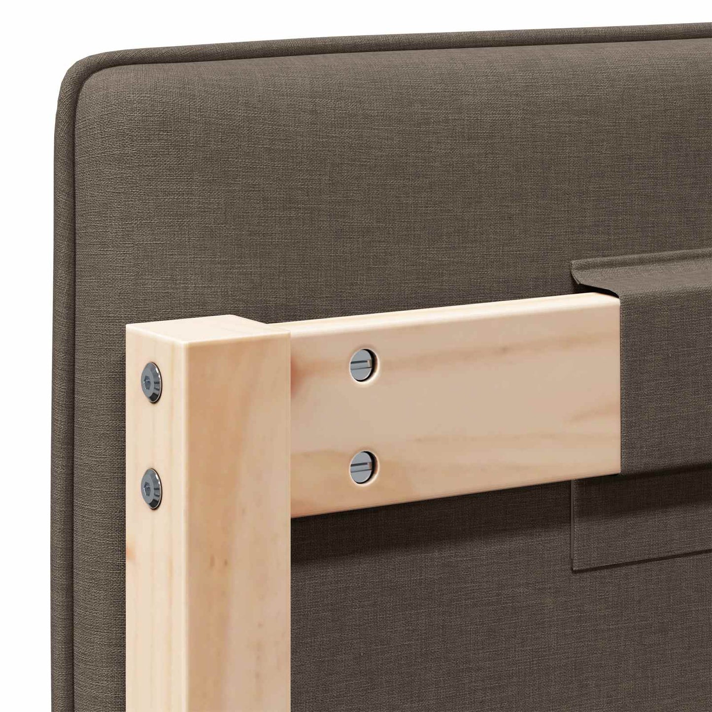 Gepolstertes Kopfteil mit Kopfteil Braun und Taupe 160 cm
