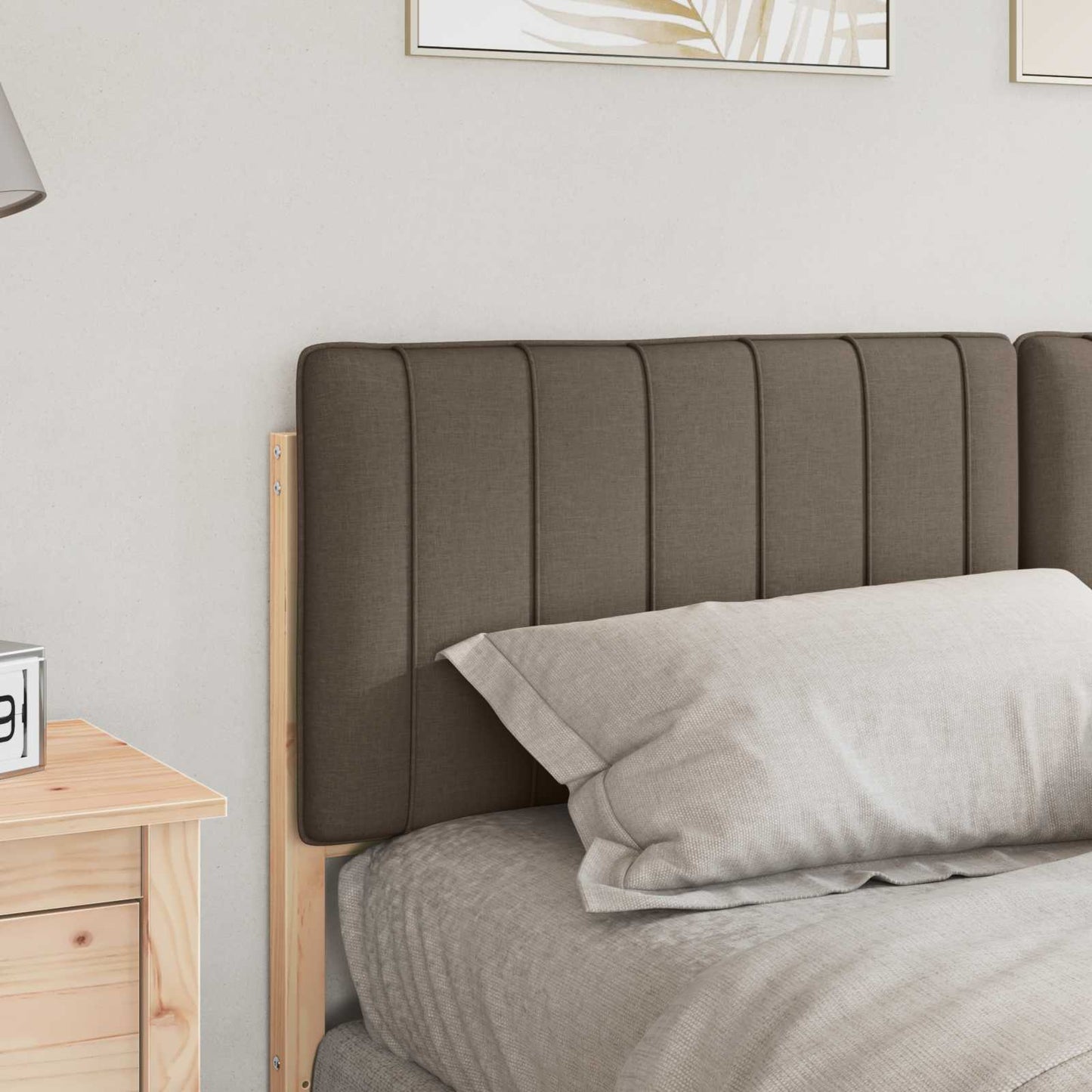 Gepolstertes Kopfteil mit Kopfteil Braun und Taupe 160 cm