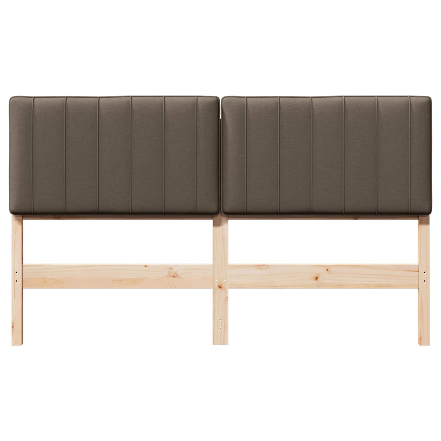 Gepolstertes Kopfteil mit Kopfteil Braun und Taupe 160 cm