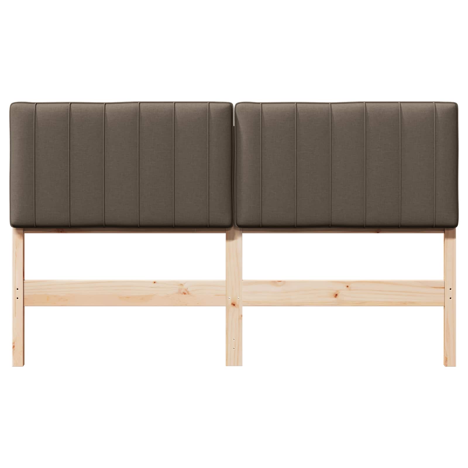 Gepolstertes Kopfteil mit Kopfteil Braun und Taupe 160 cm