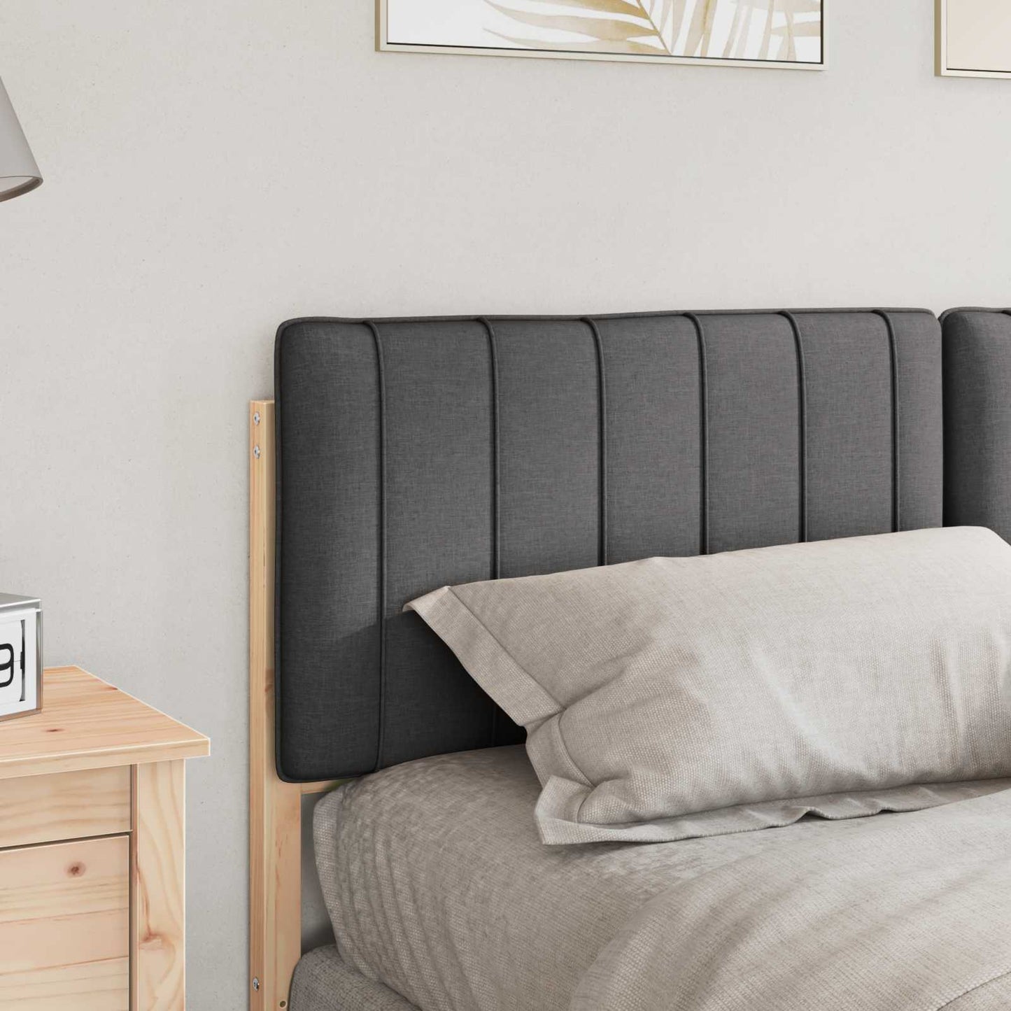 Gepolstertes Kopfteil mit Kopfteil Braun und Dunkelgrau 150 cm