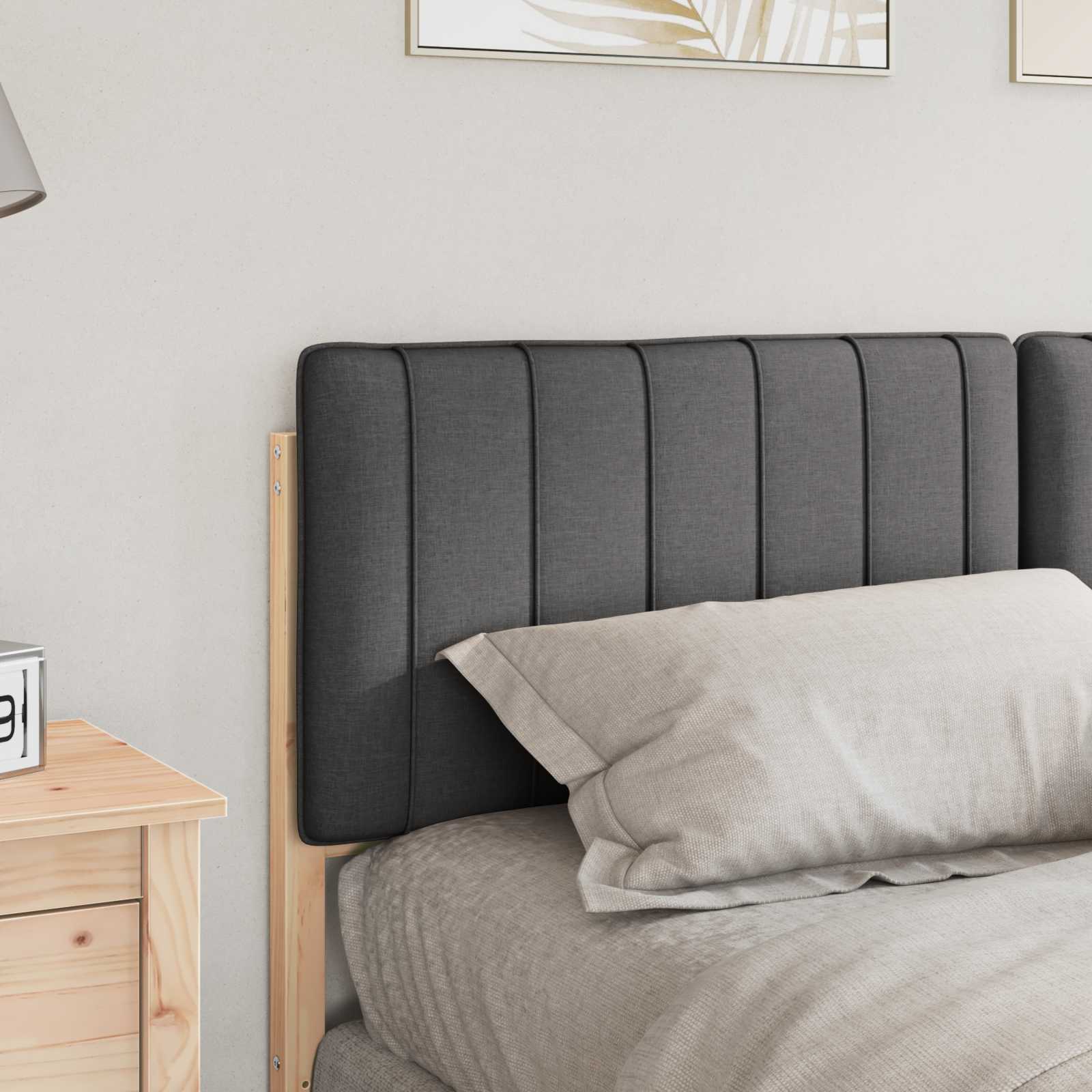 Gepolstertes Kopfteil mit Kopfteil Braun und Dunkelgrau 150 cm