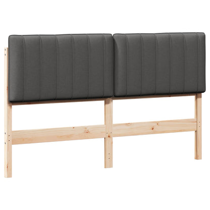 Gepolstertes Kopfteil mit Kopfteil Braun und Dunkelgrau 150 cm