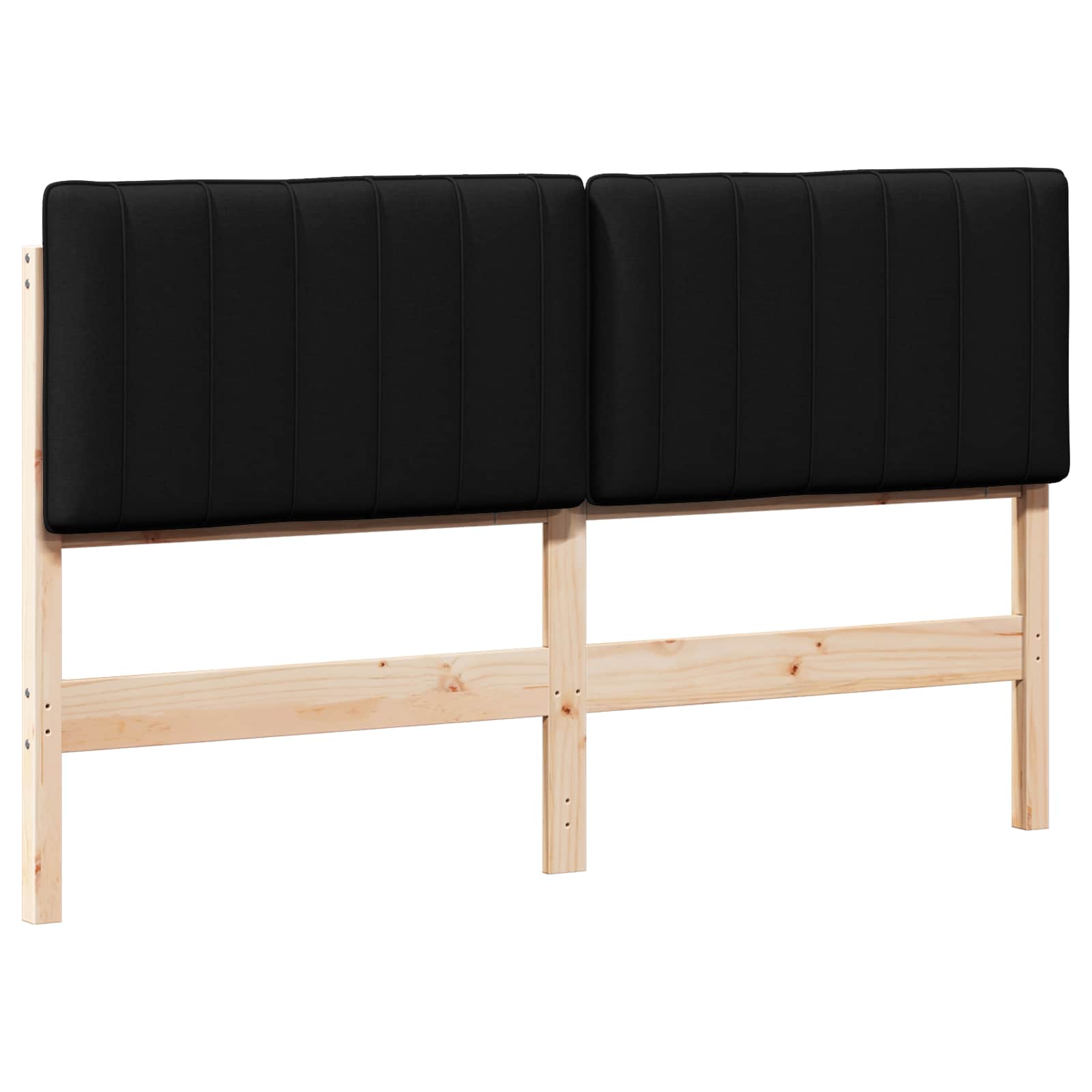 Gepolstertes Kopfteil mit Kopfteil Braun und Schwarz 150 cm
