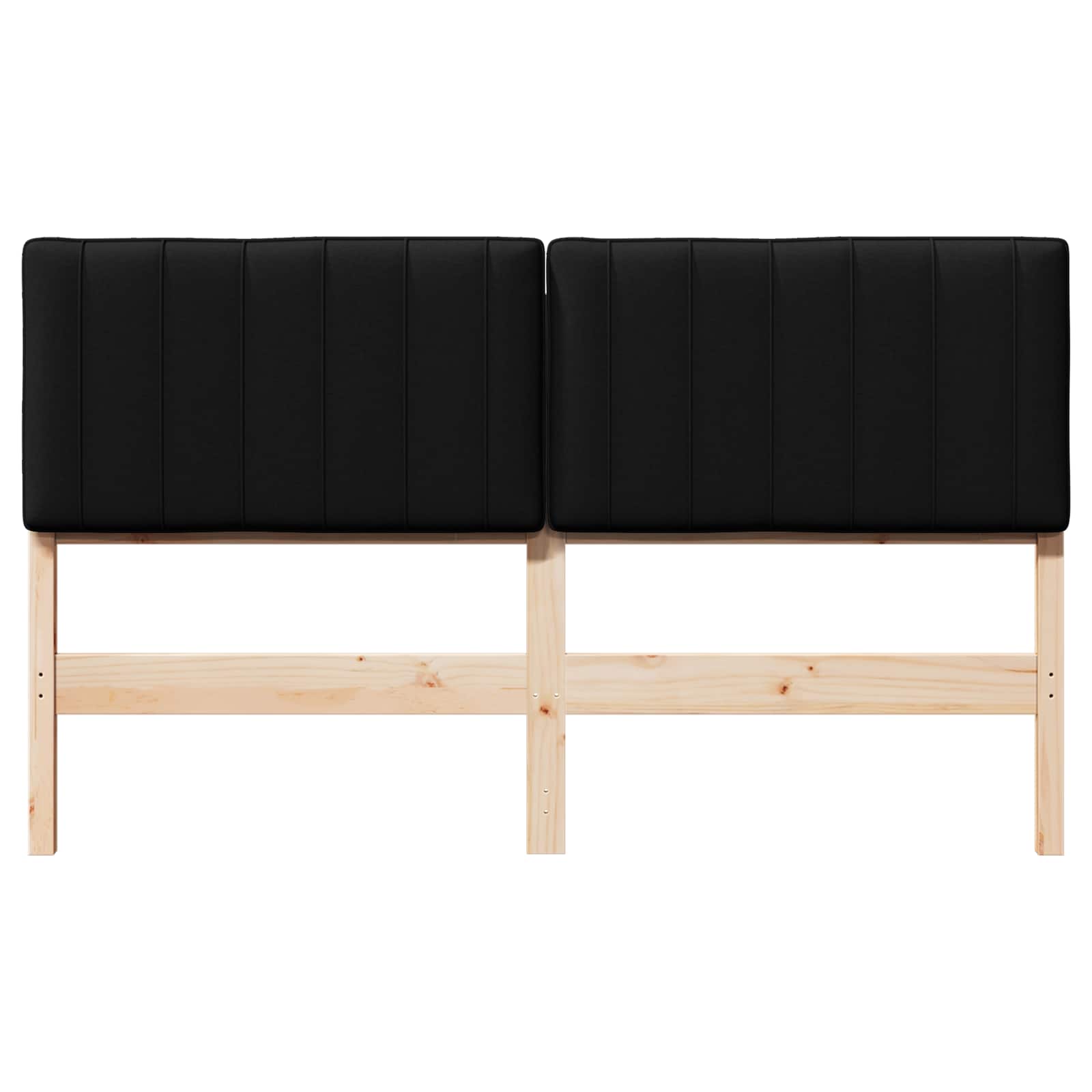 Gepolstertes Kopfteil mit Kopfteil Braun und Schwarz 150 cm