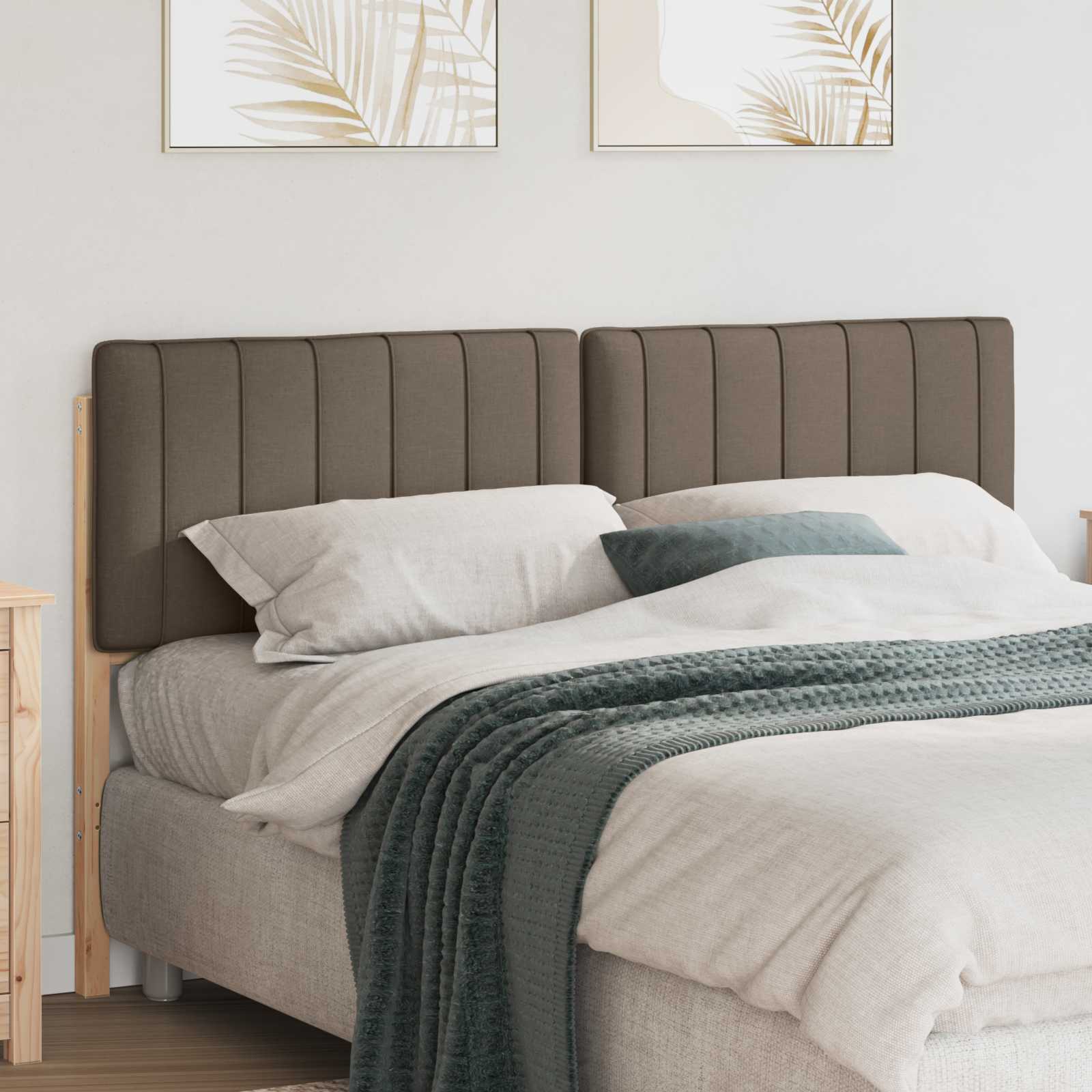Gepolstertes Kopfteil mit Kopfteil Braun und Taupe 150 cm
