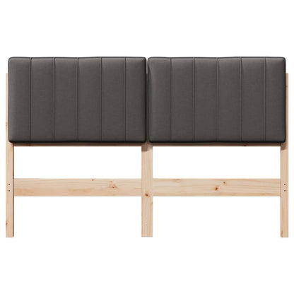 Gepolstertes Kopfteil mit Kopfteil Braun und Dunkelgrau 140 cm